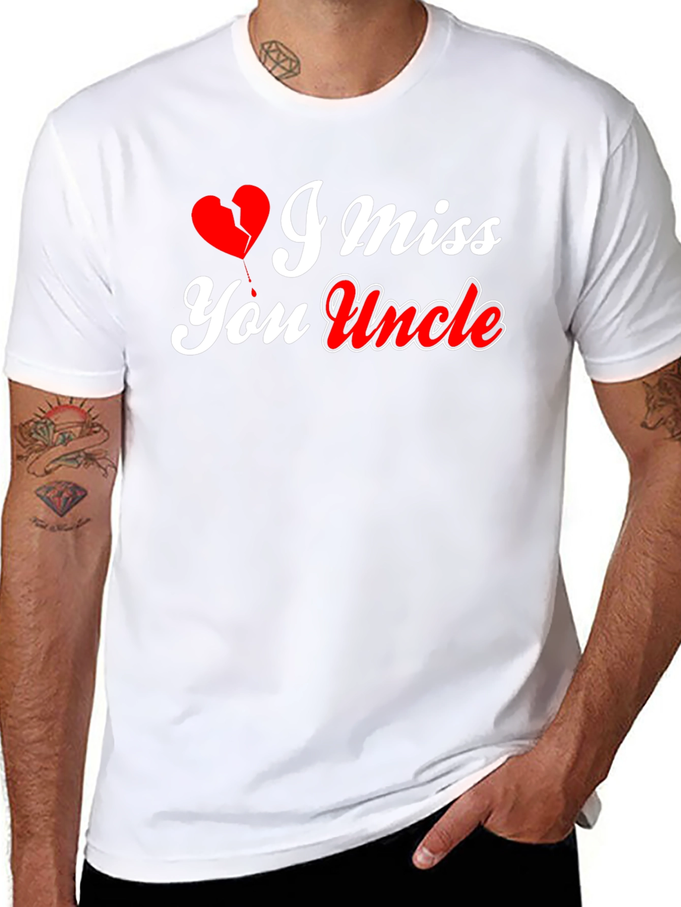 I Miss You Uncle T-Shirt Memorial Gift