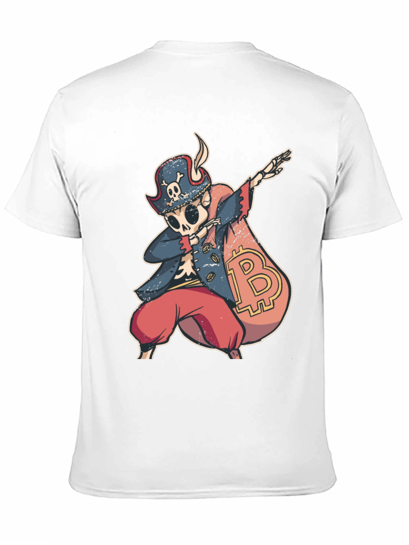 Bitcoin Pirate Dabbing T-Shirt - Crypto Swag