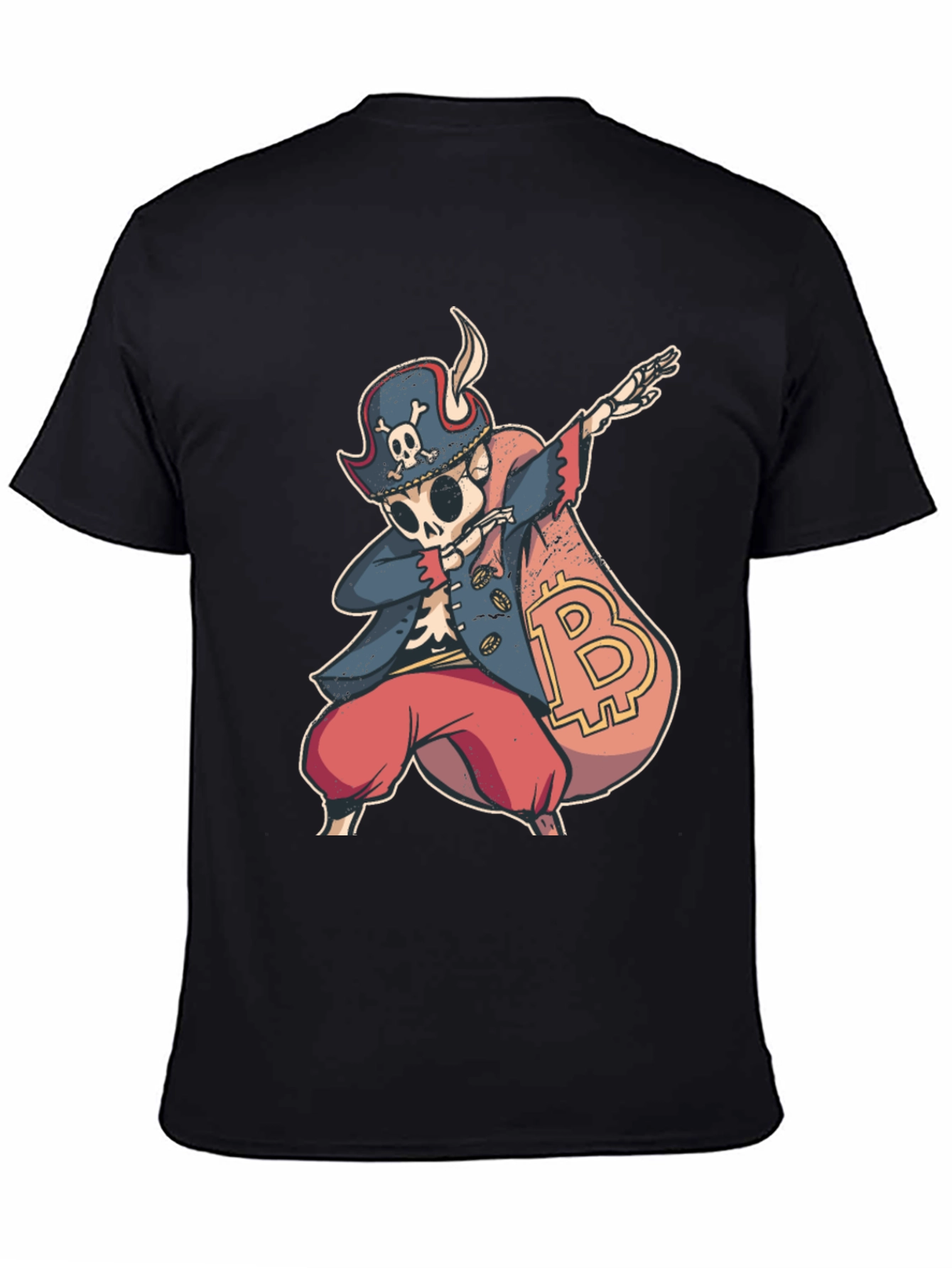 Bitcoin Pirate Dabbing T-Shirt - Crypto Swag