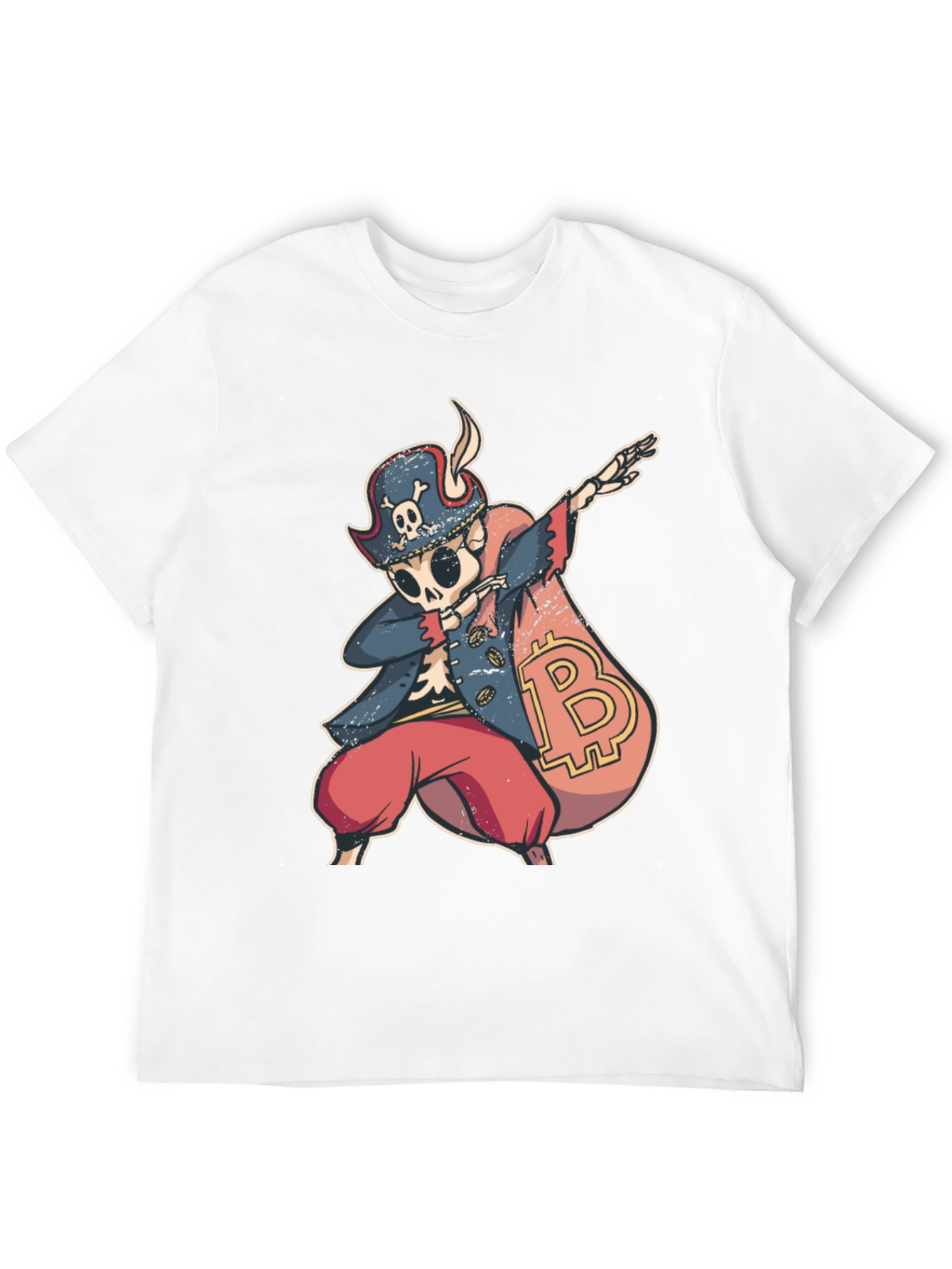 Bitcoin Pirate Dabbing T-Shirt - Crypto Swag