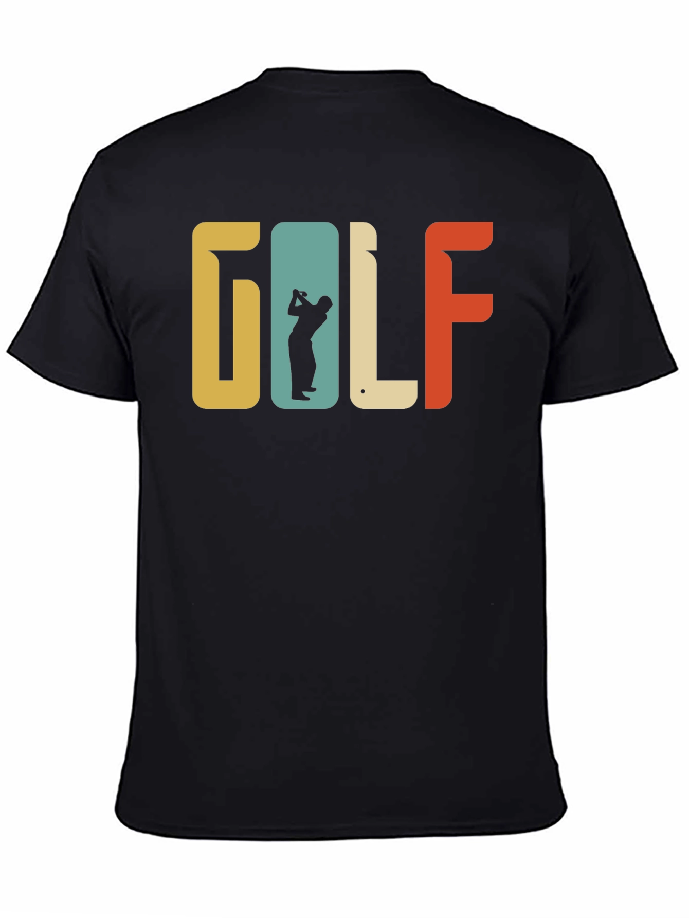 Retro Golf T-Shirt Golfer Silhouette Tee