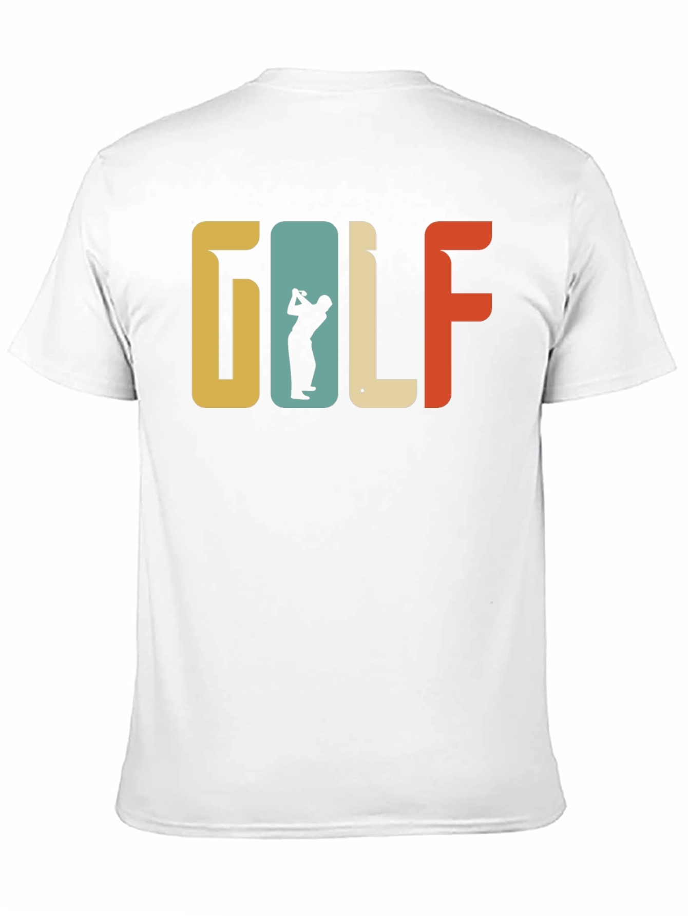 Retro Golf T-Shirt Golfer Silhouette Tee