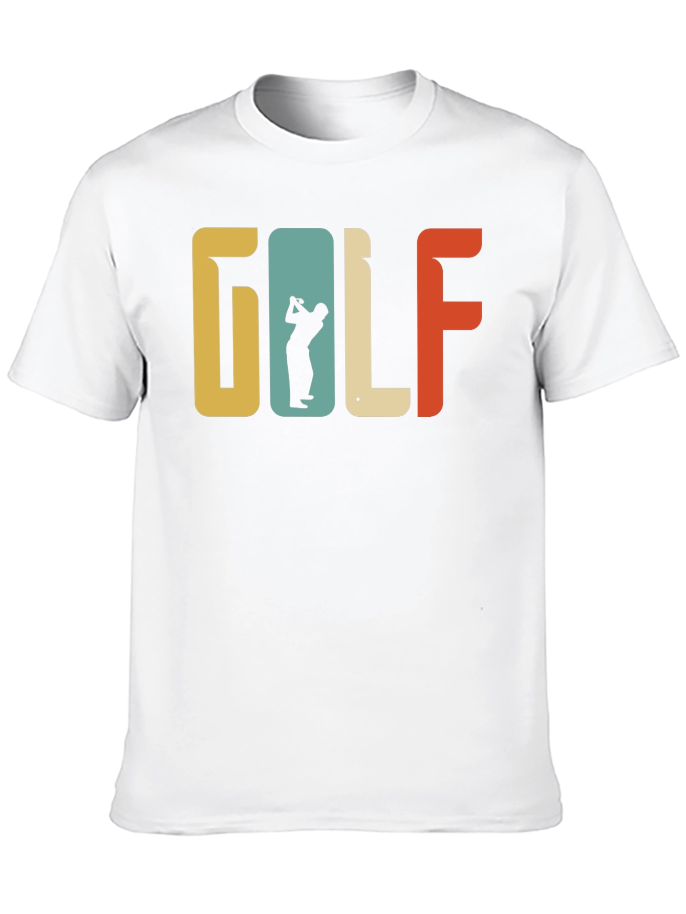 Retro Golf T-Shirt Golfer Silhouette Tee