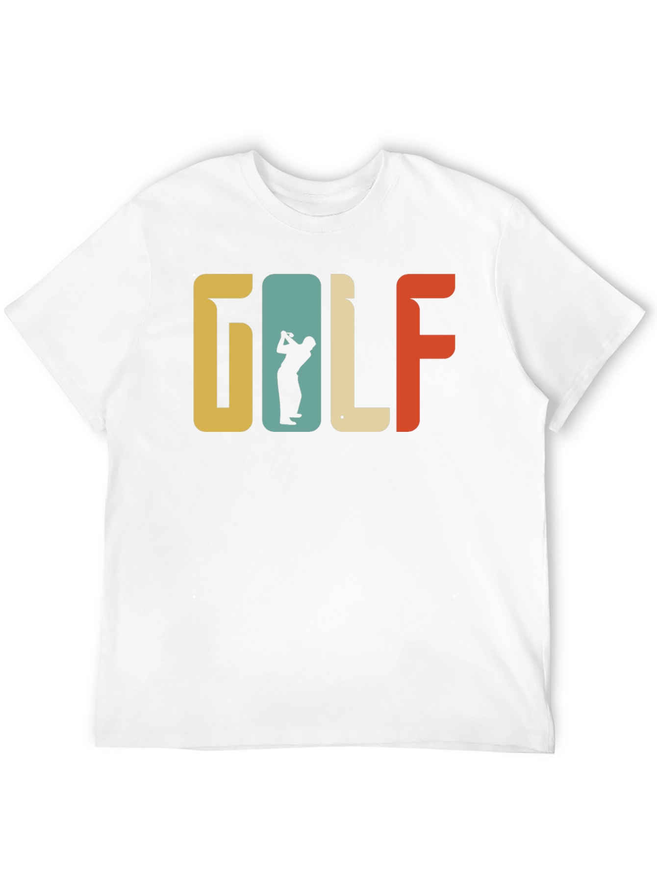 Retro Golf T-Shirt Golfer Silhouette Tee