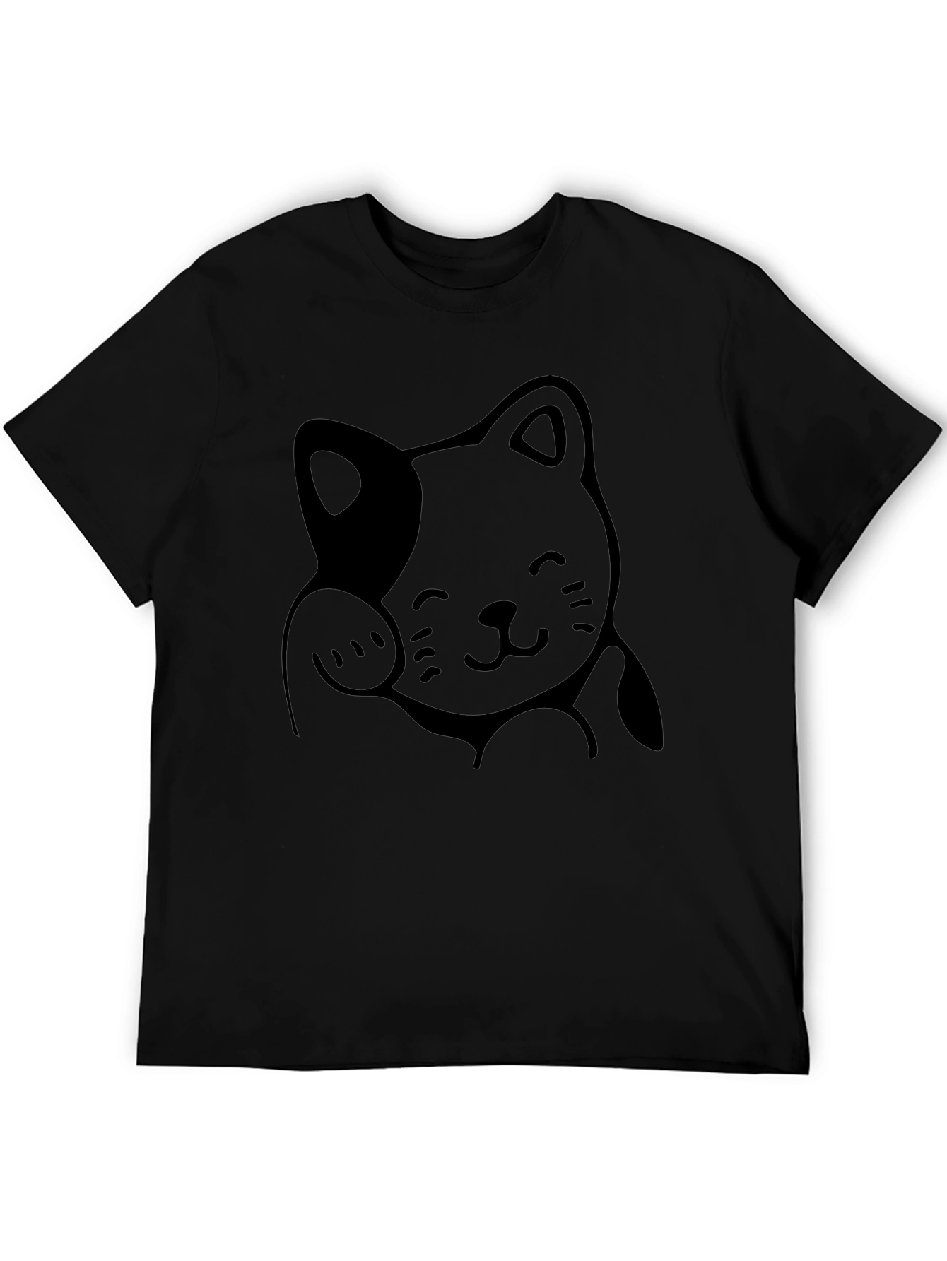 Lucky Cat Graphic Tee - Soft Cotton Comfort