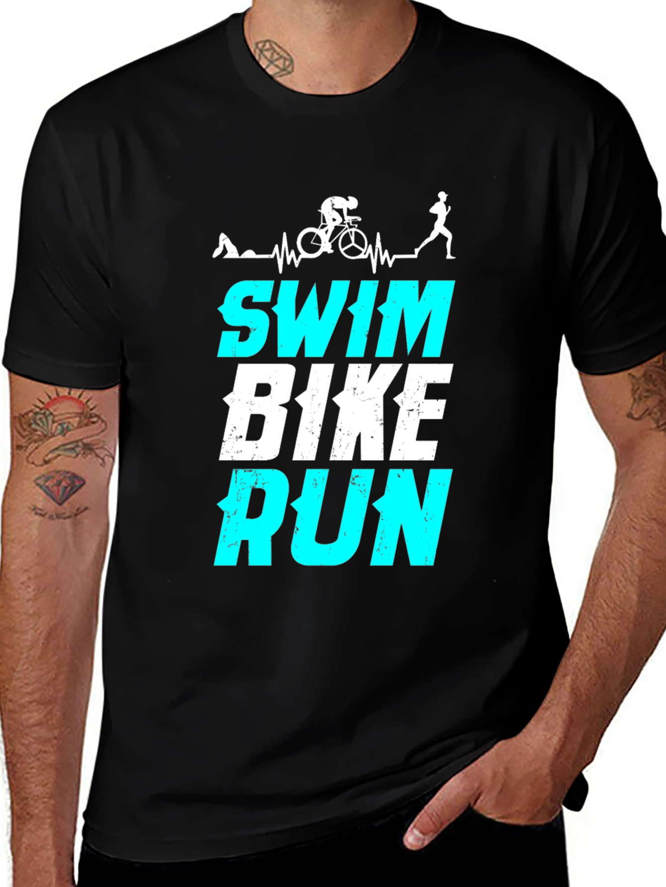 Triathlon Swim Bike Run T-Shirt
