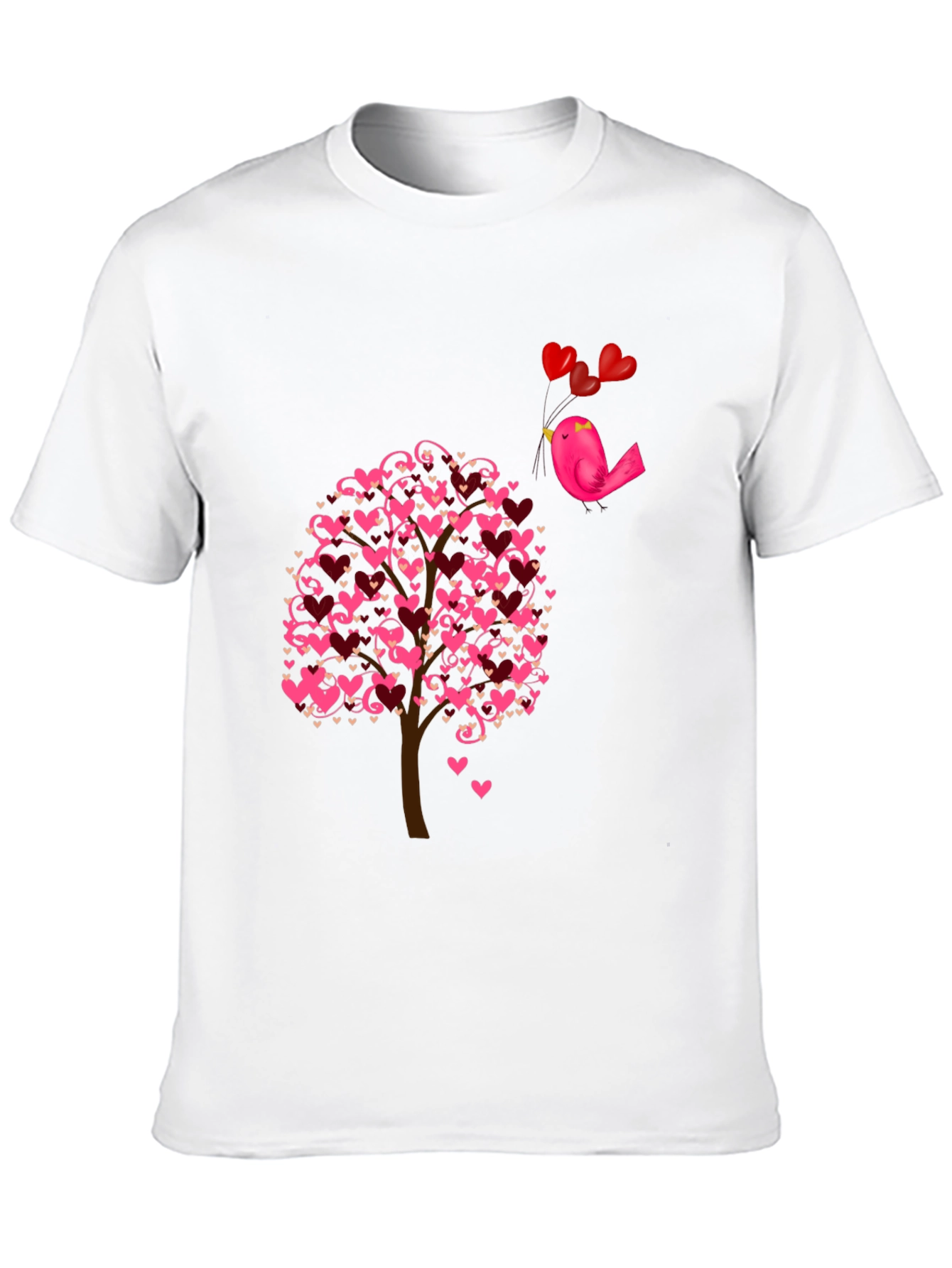 Love Tree Bird T-Shirt - Romantic Design