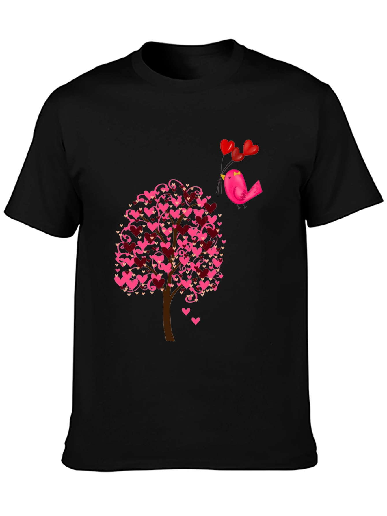 Love Tree Bird T-Shirt - Romantic Design