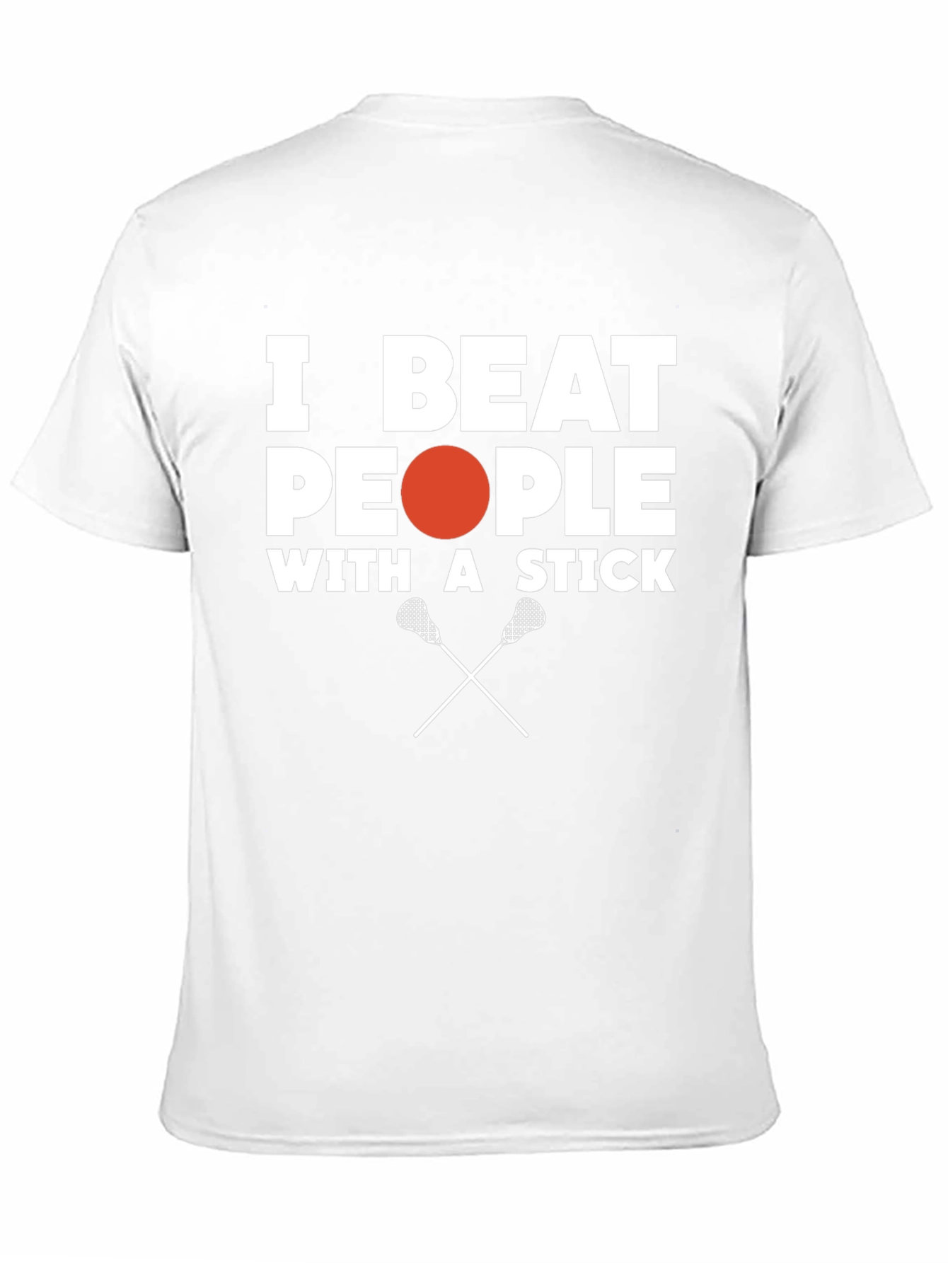 I Beat People With A Stick Black T-Shirt