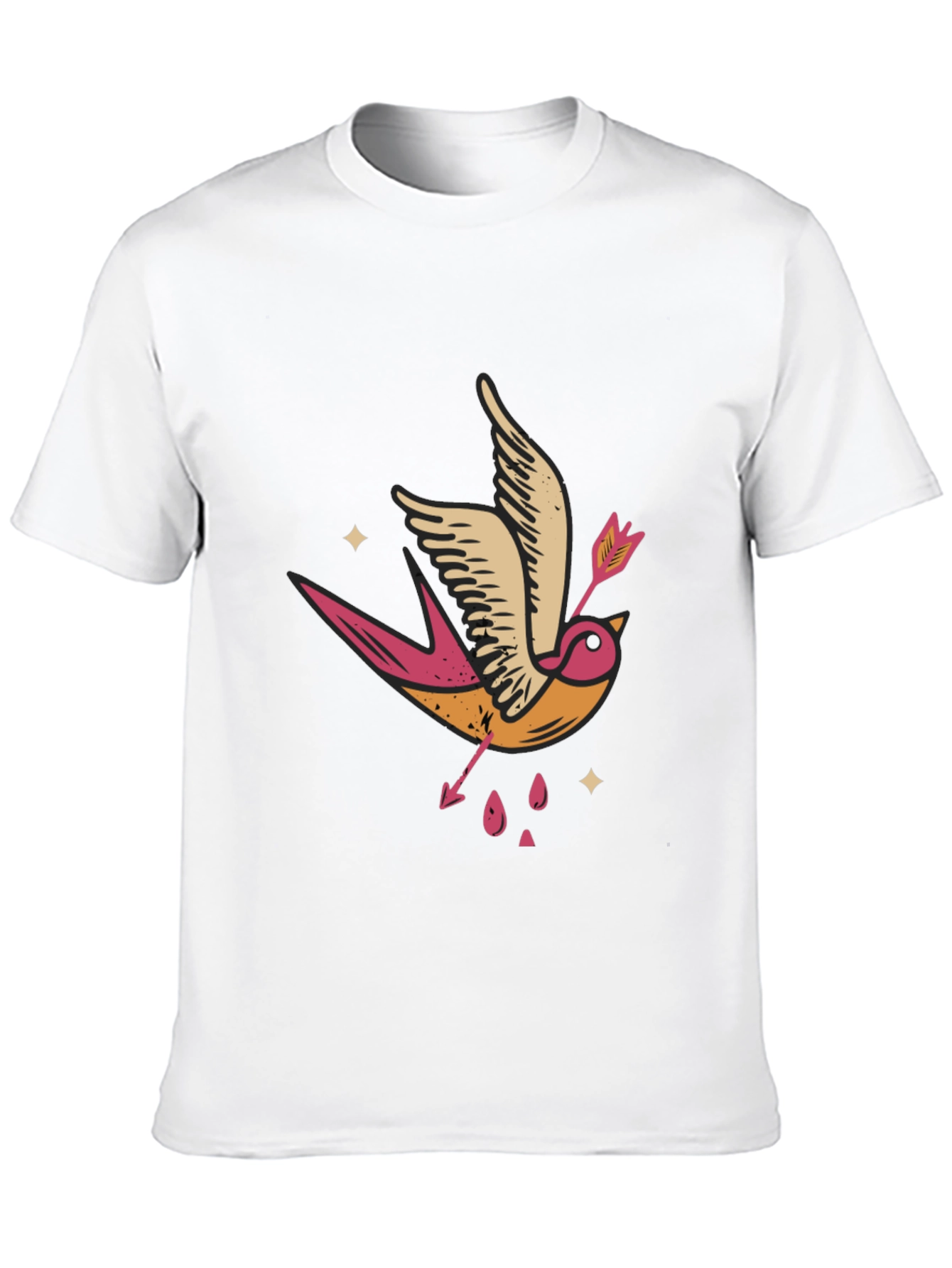Swallow & Arrow Graphic Tee - Black