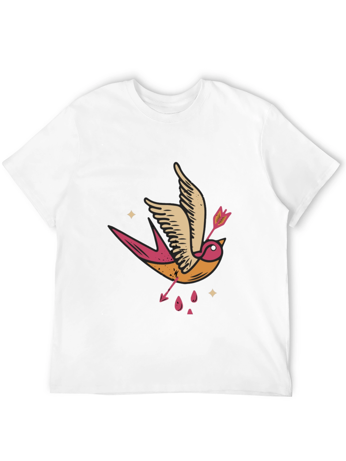 Swallow & Arrow Graphic Tee - Black