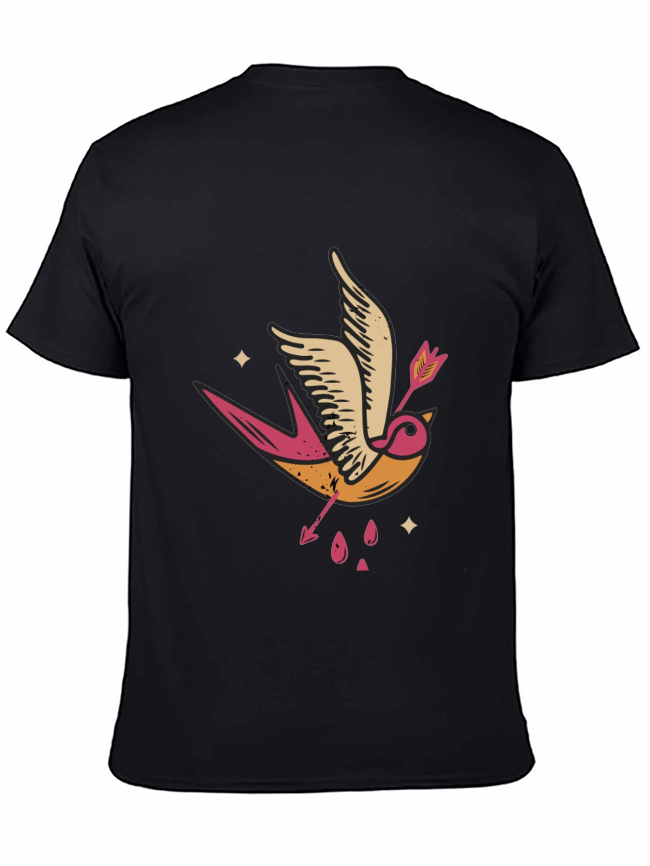 Swallow & Arrow Graphic Tee - Black