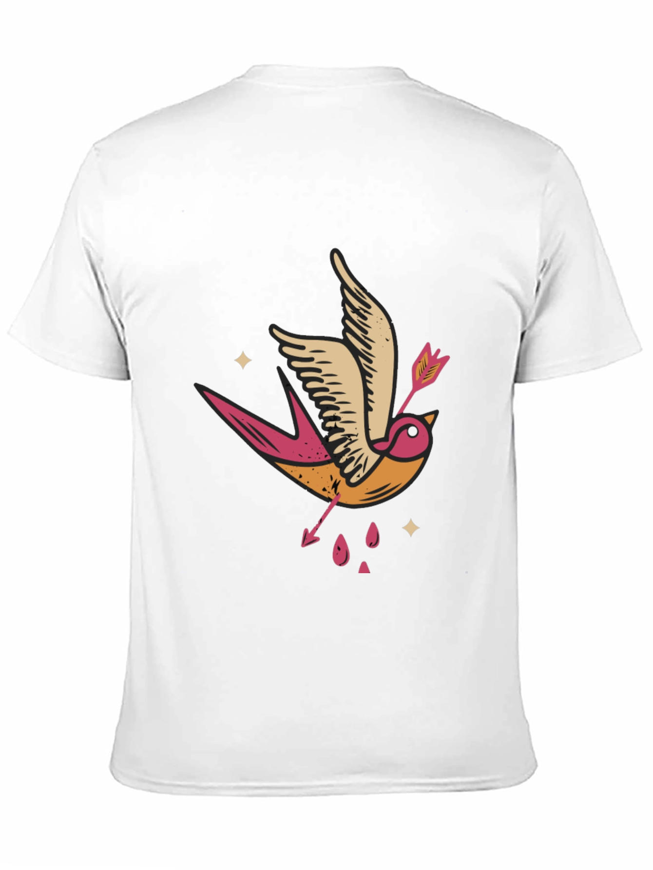 Swallow & Arrow Graphic Tee - Black