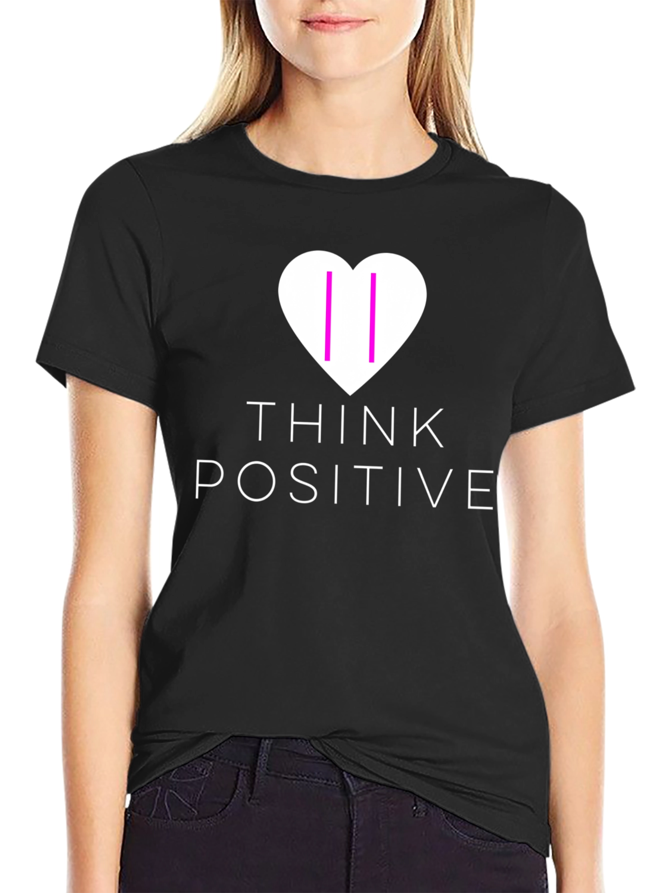 Think Positive Graphic T-Shirt