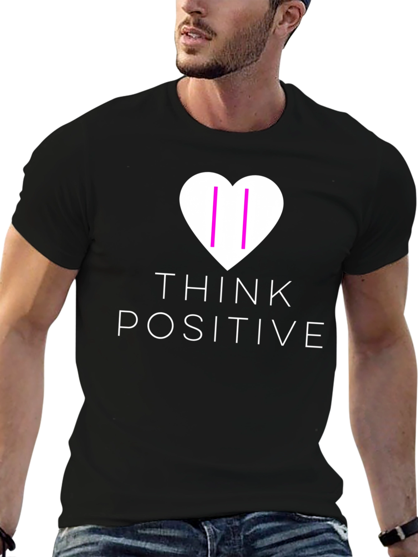 Think Positive Graphic T-Shirt