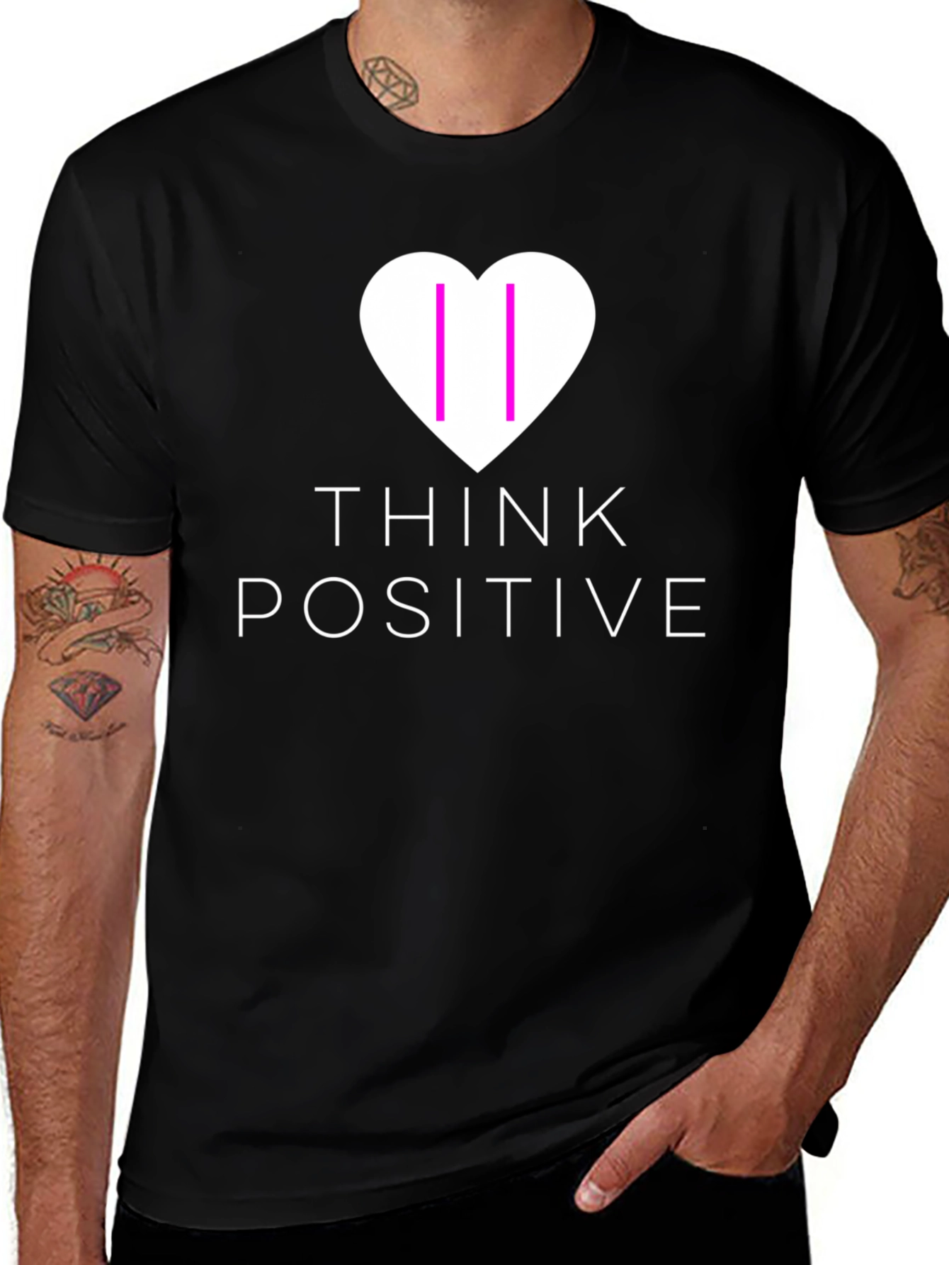 Think Positive Graphic T-Shirt