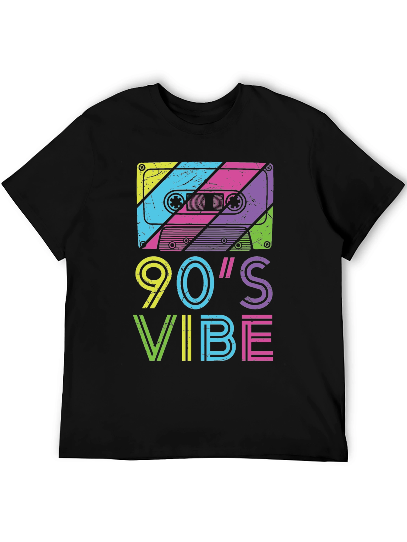 90s Vibe Graphic Tee - Retro Cassette Design