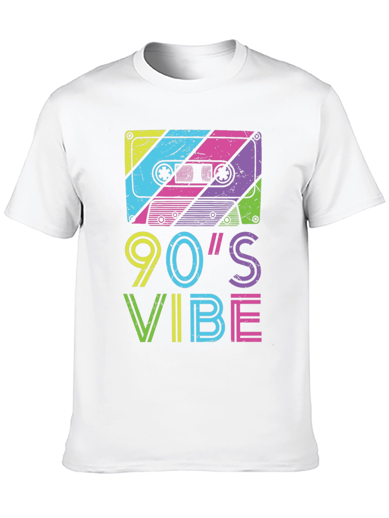 90s Vibe Graphic Tee - Retro Cassette Design