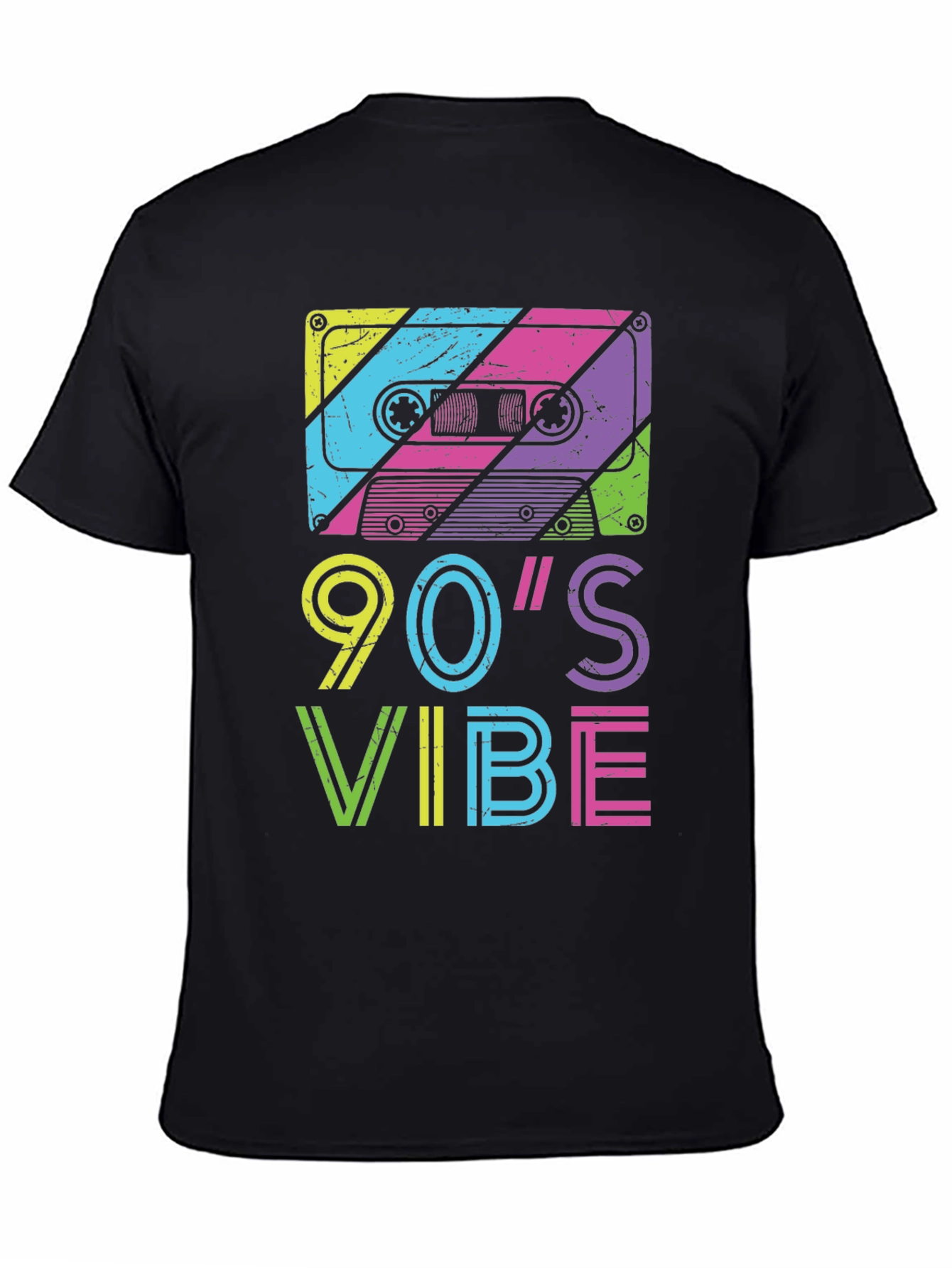 90s Vibe Graphic Tee - Retro Cassette Design