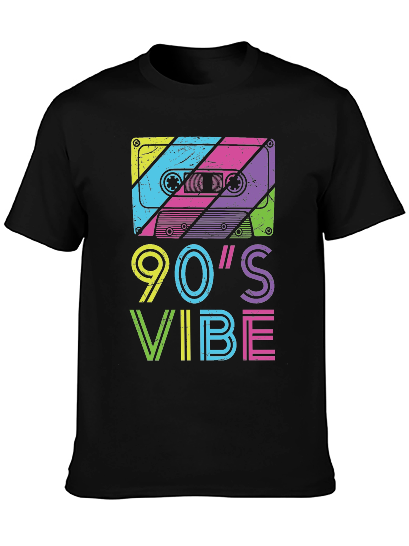 90s Vibe Graphic Tee - Retro Cassette Design