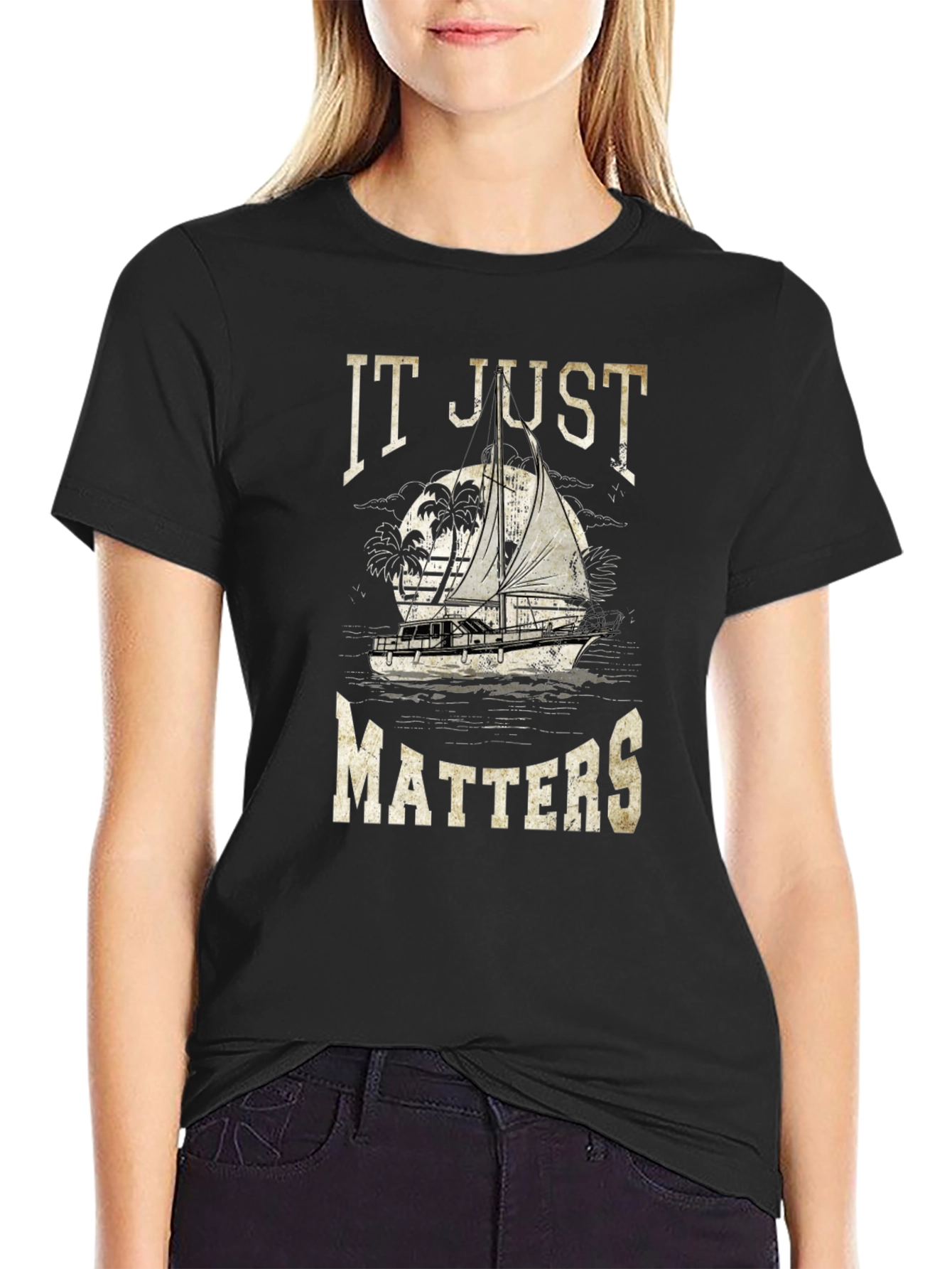 It Just Matters Sailboat Graphic T-Shirt
