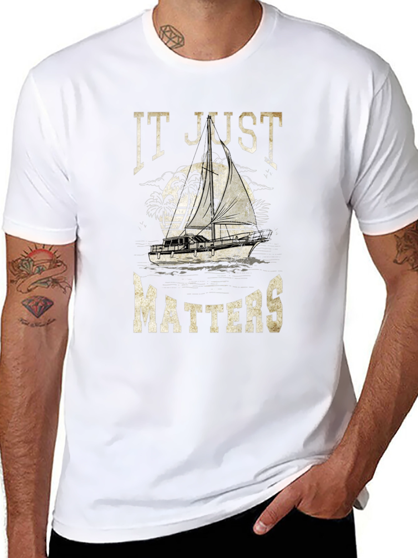It Just Matters Sailboat Graphic T-Shirt