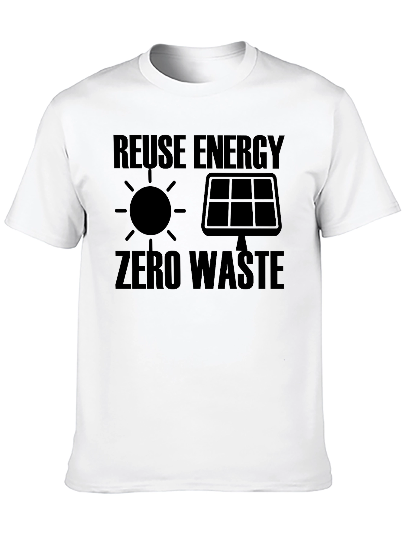 Eco-Friendly Reuse Energy Zero Waste Graphic Tee