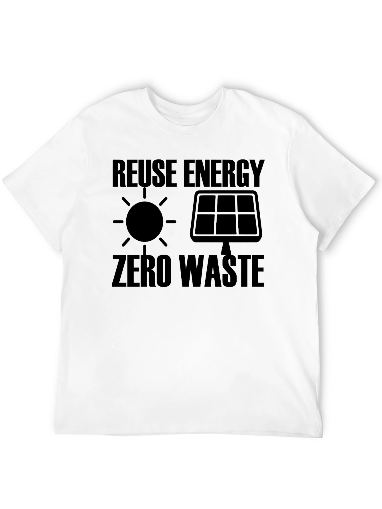 Eco-Friendly Reuse Energy Zero Waste Graphic Tee