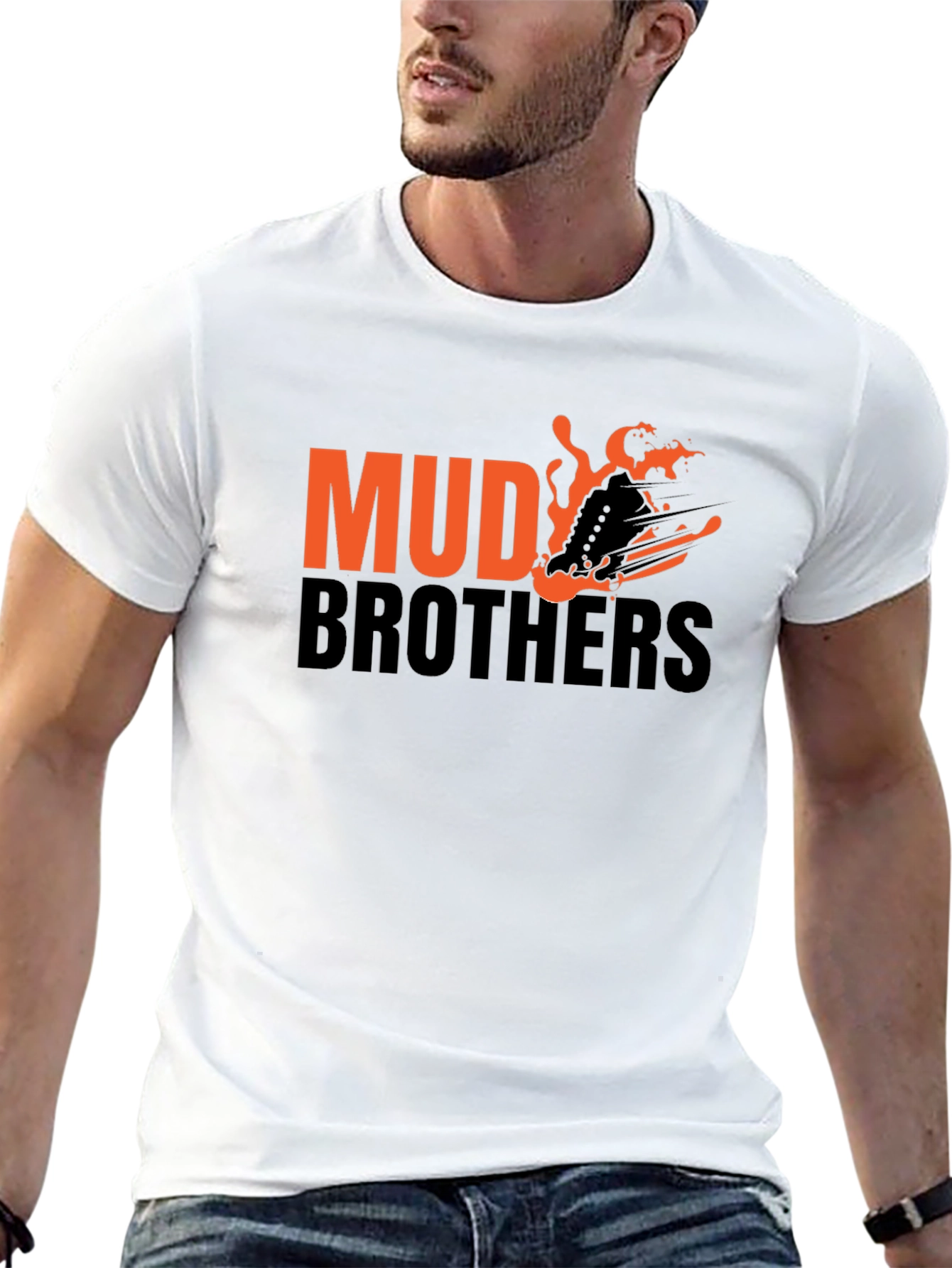 Mud Brothers Black Graphic Tee
