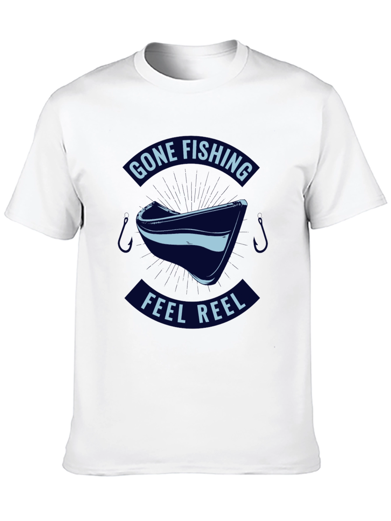 Gone Fishing Feel Reel T-Shirt - Black