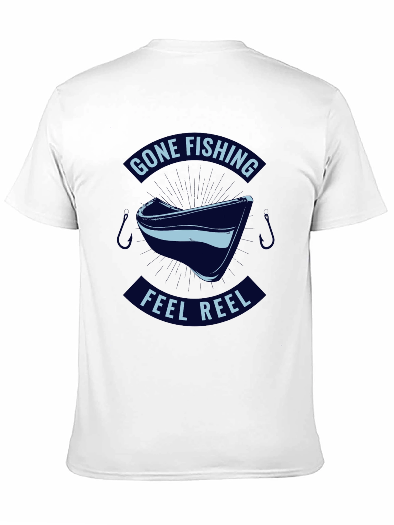 Gone Fishing Feel Reel T-Shirt - Black
