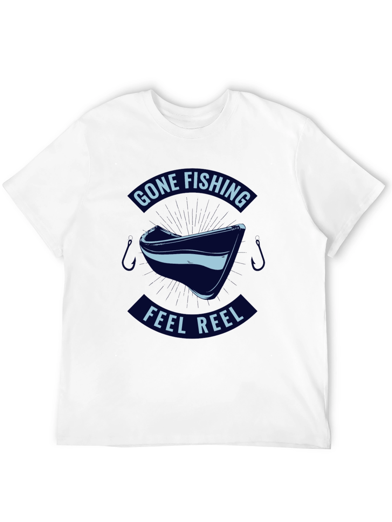 Gone Fishing Feel Reel T-Shirt - Black
