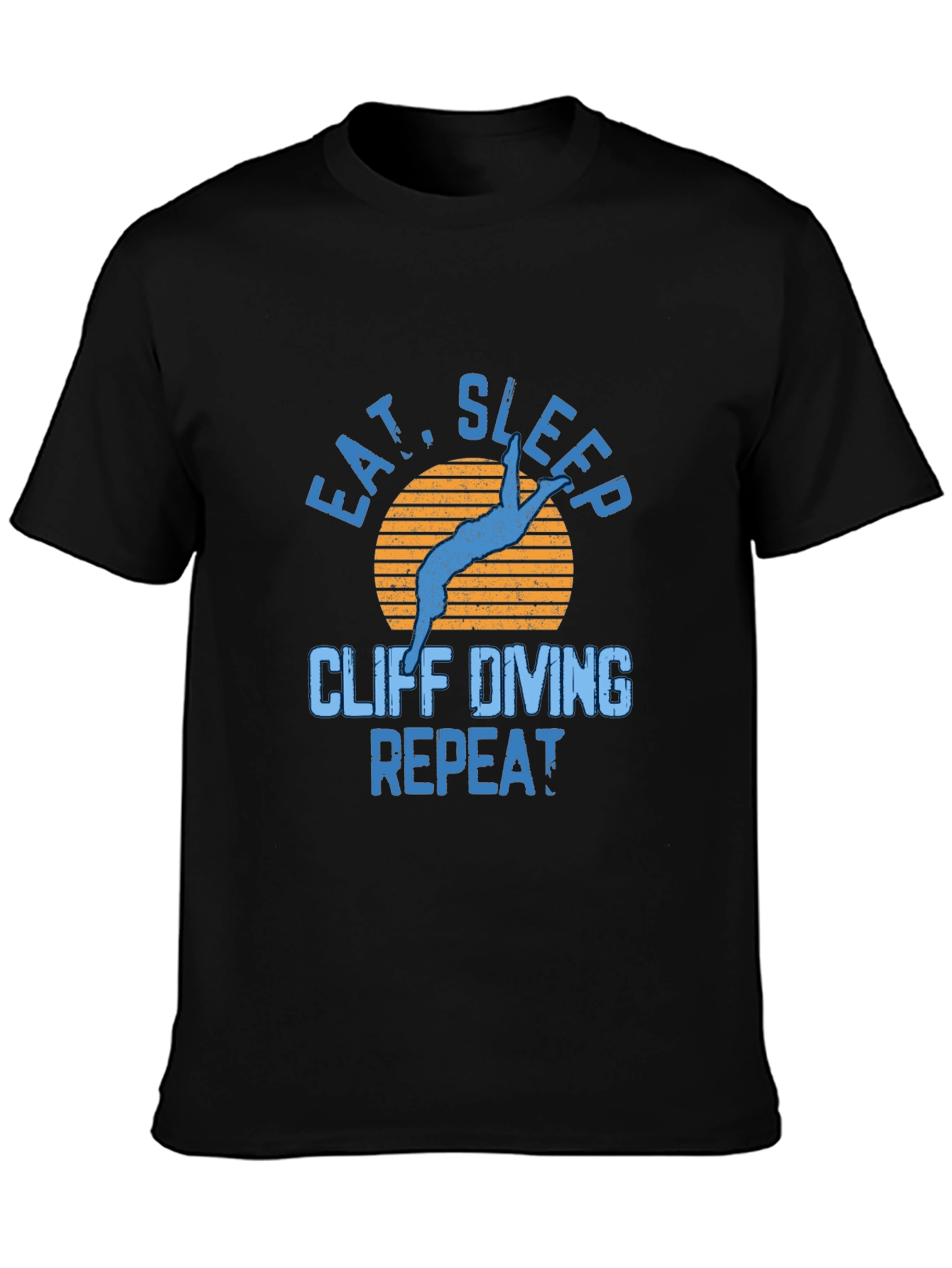 Cliff Diving T-Shirt - Eat Sleep Repeat