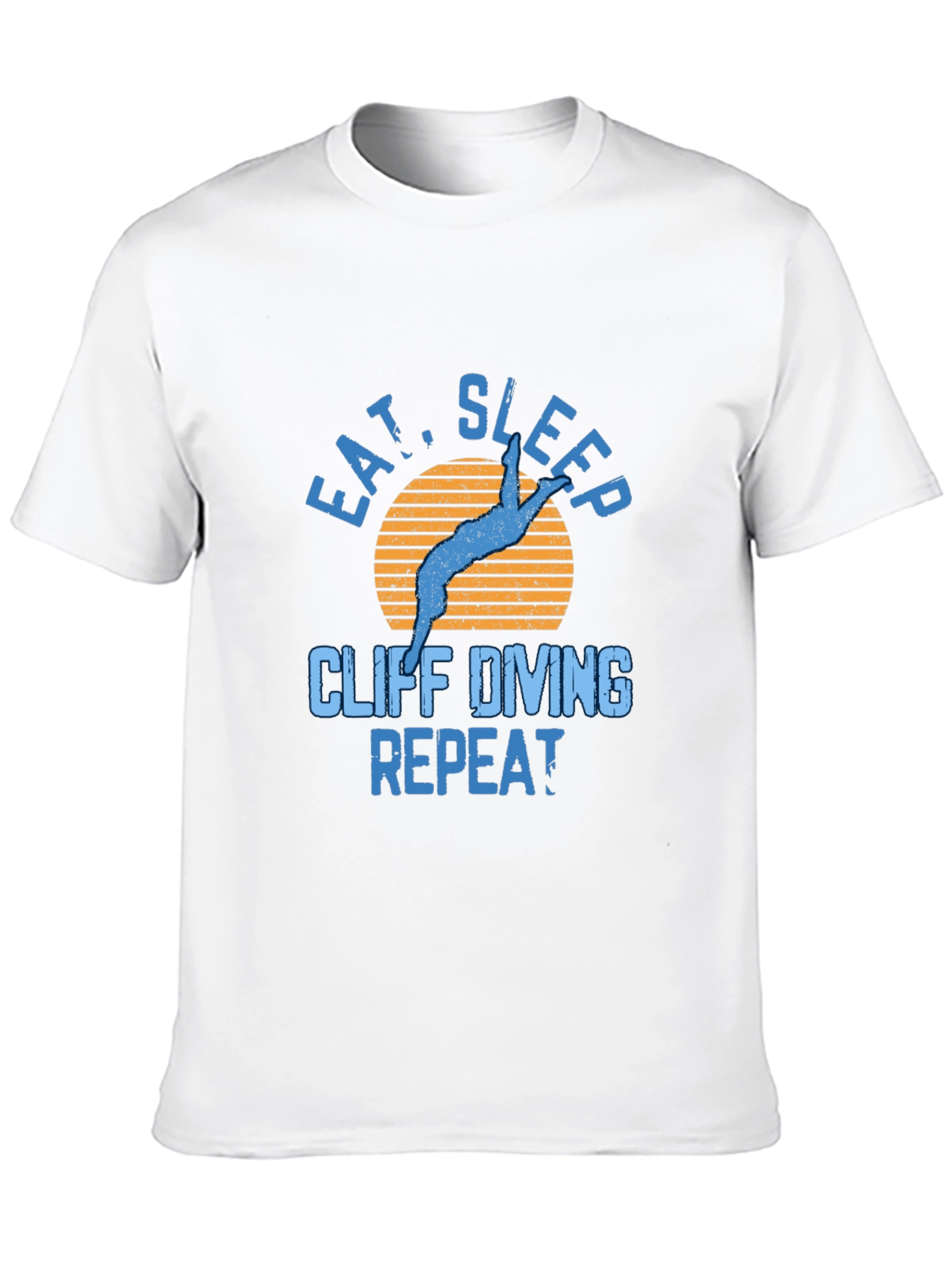 Cliff Diving T-Shirt - Eat Sleep Repeat