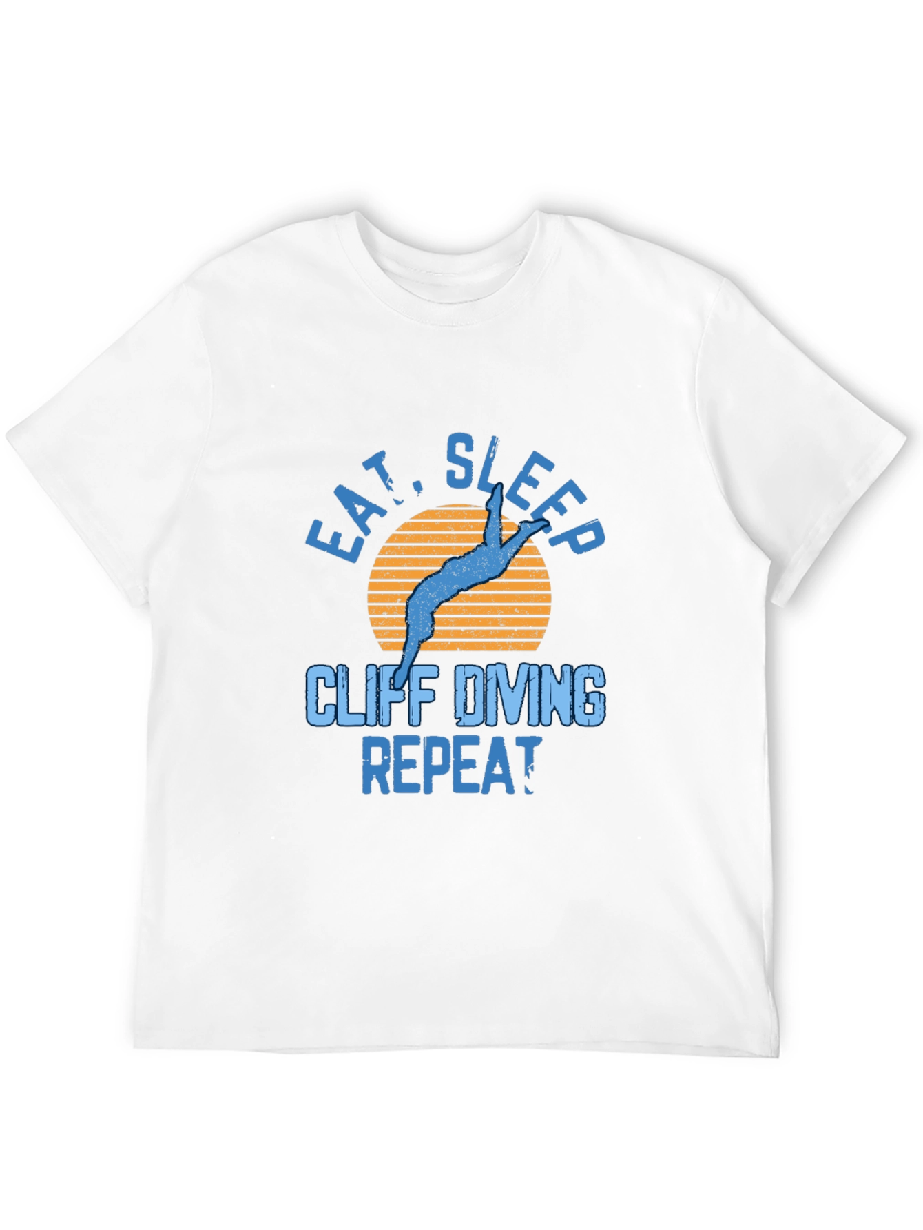 Cliff Diving T-Shirt - Eat Sleep Repeat