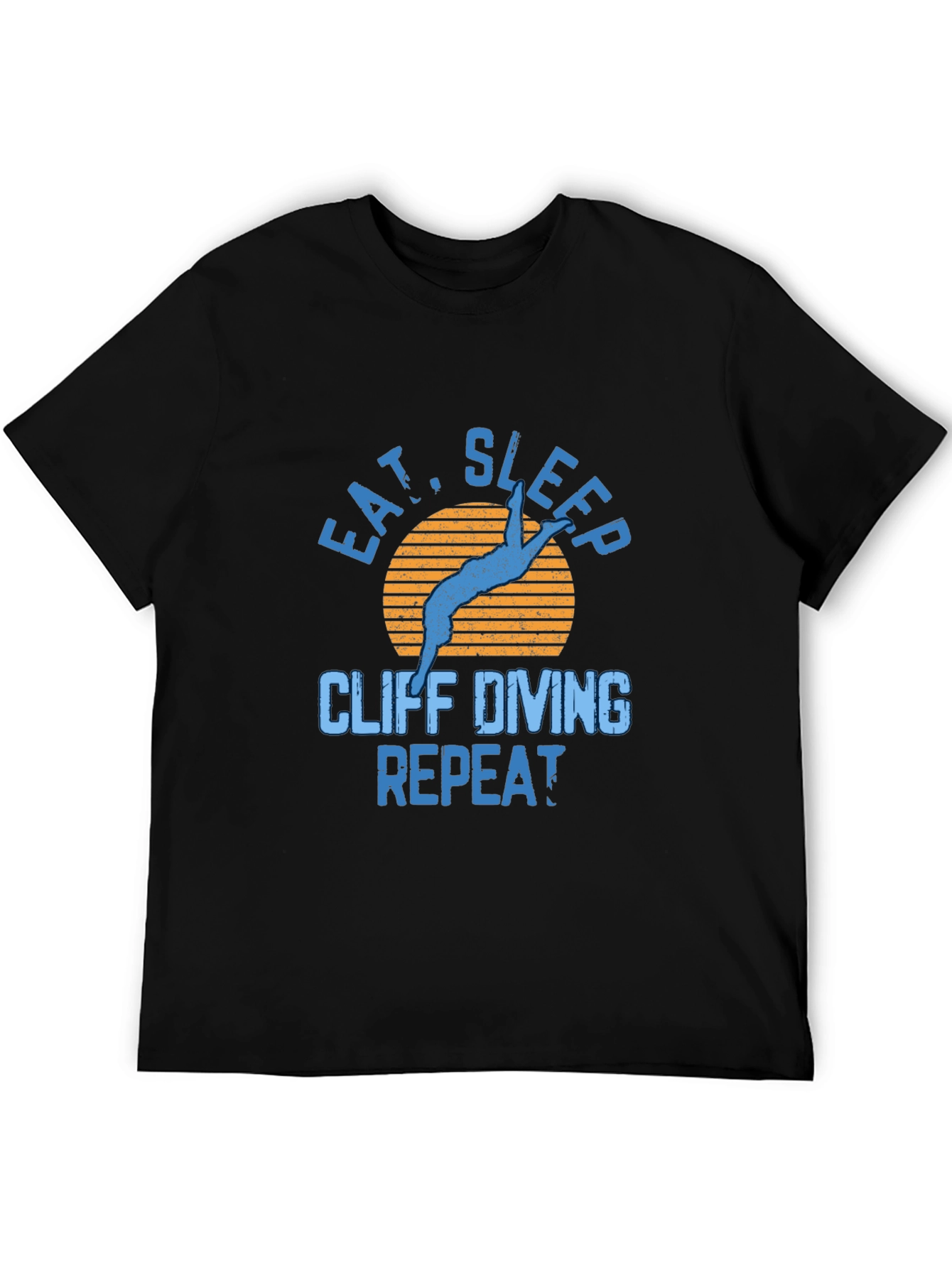 Cliff Diving T-Shirt - Eat Sleep Repeat