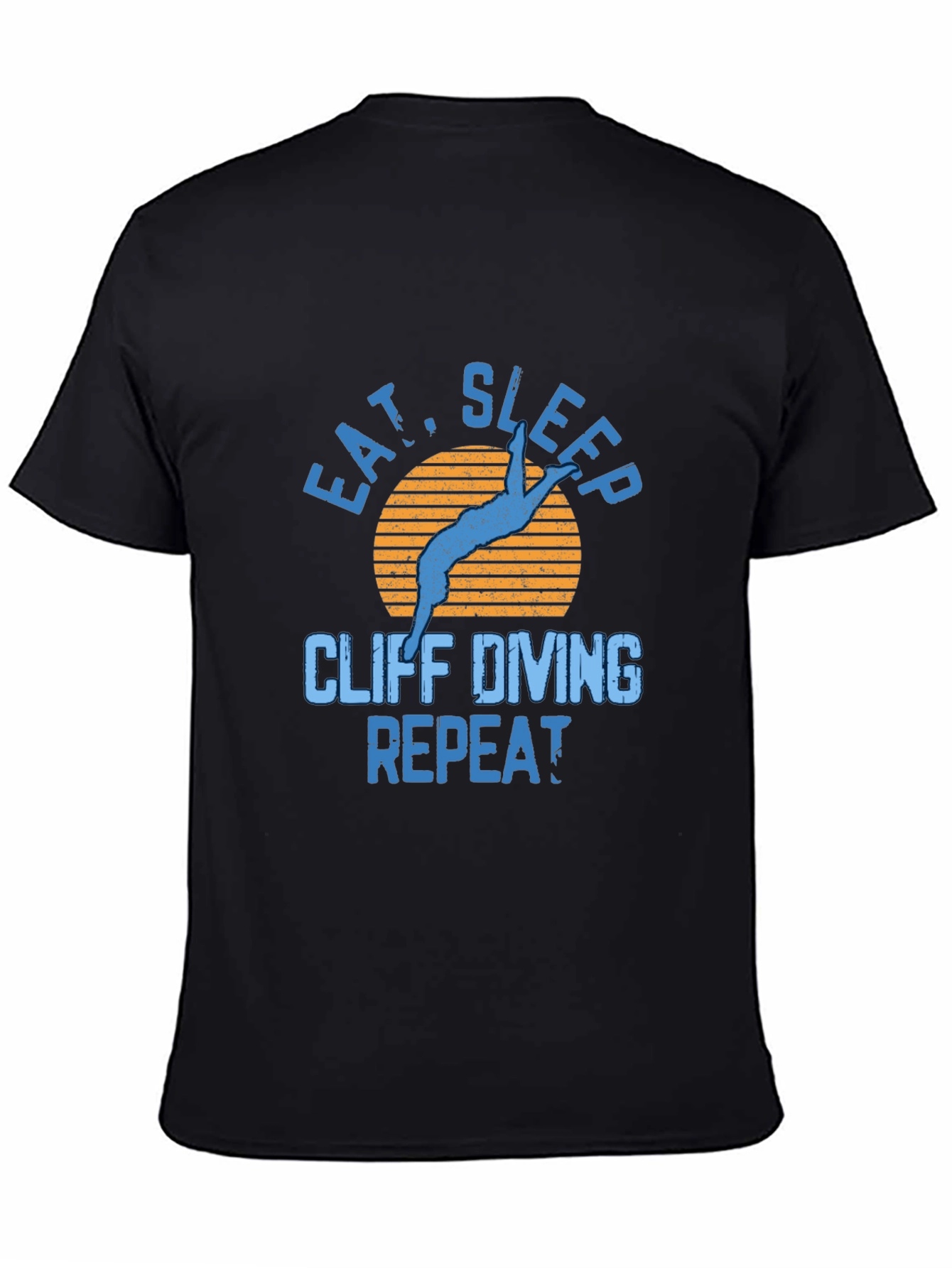 Cliff Diving T-Shirt - Eat Sleep Repeat
