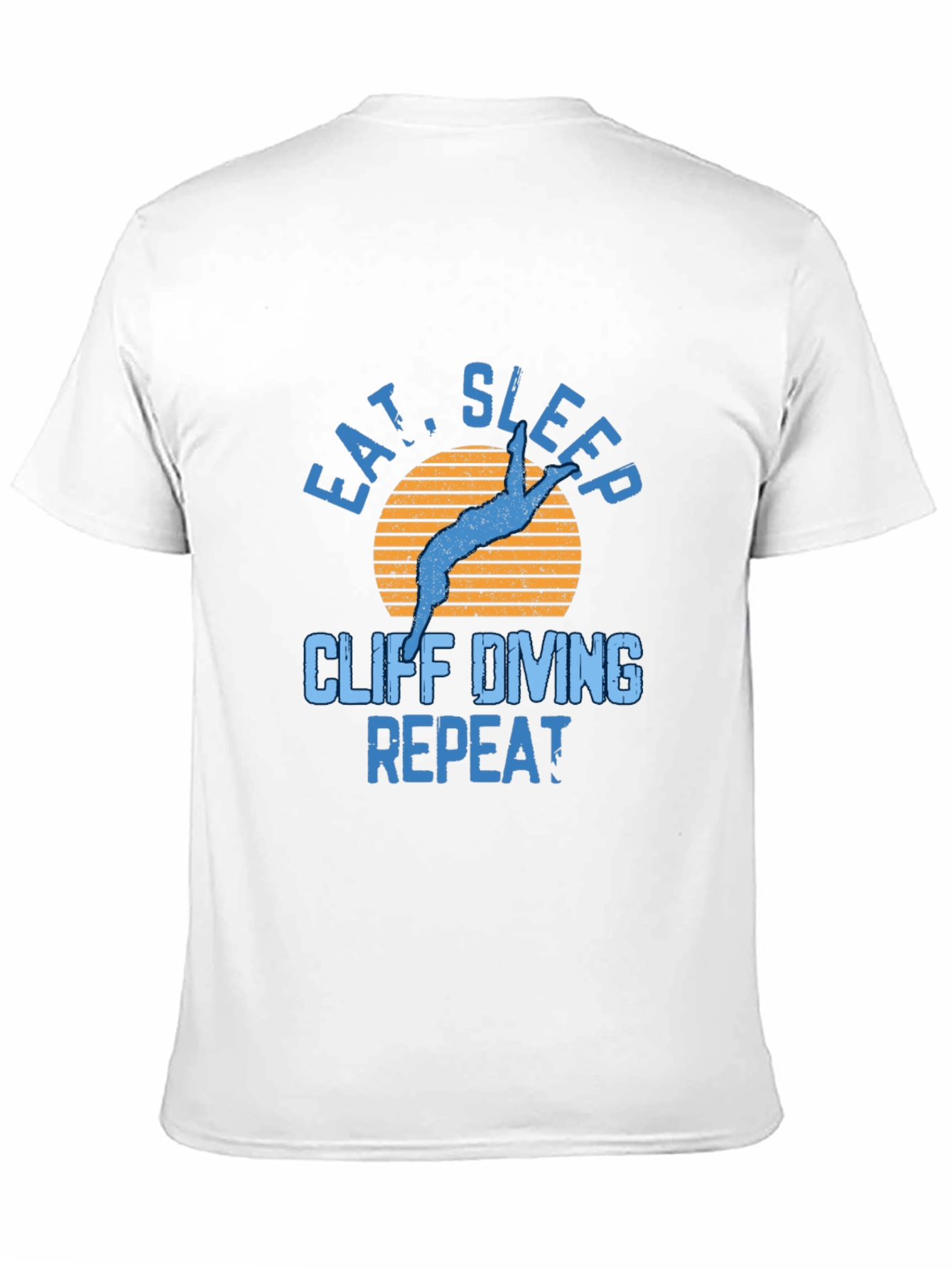 Cliff Diving T-Shirt - Eat Sleep Repeat
