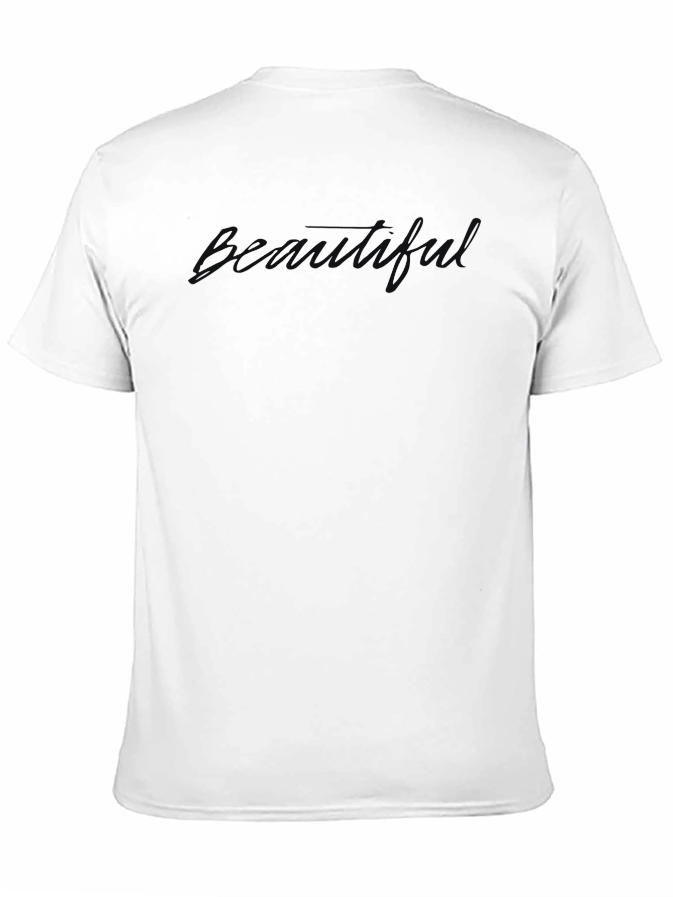 Mens Beauty Print Crew Neck T-Shirt