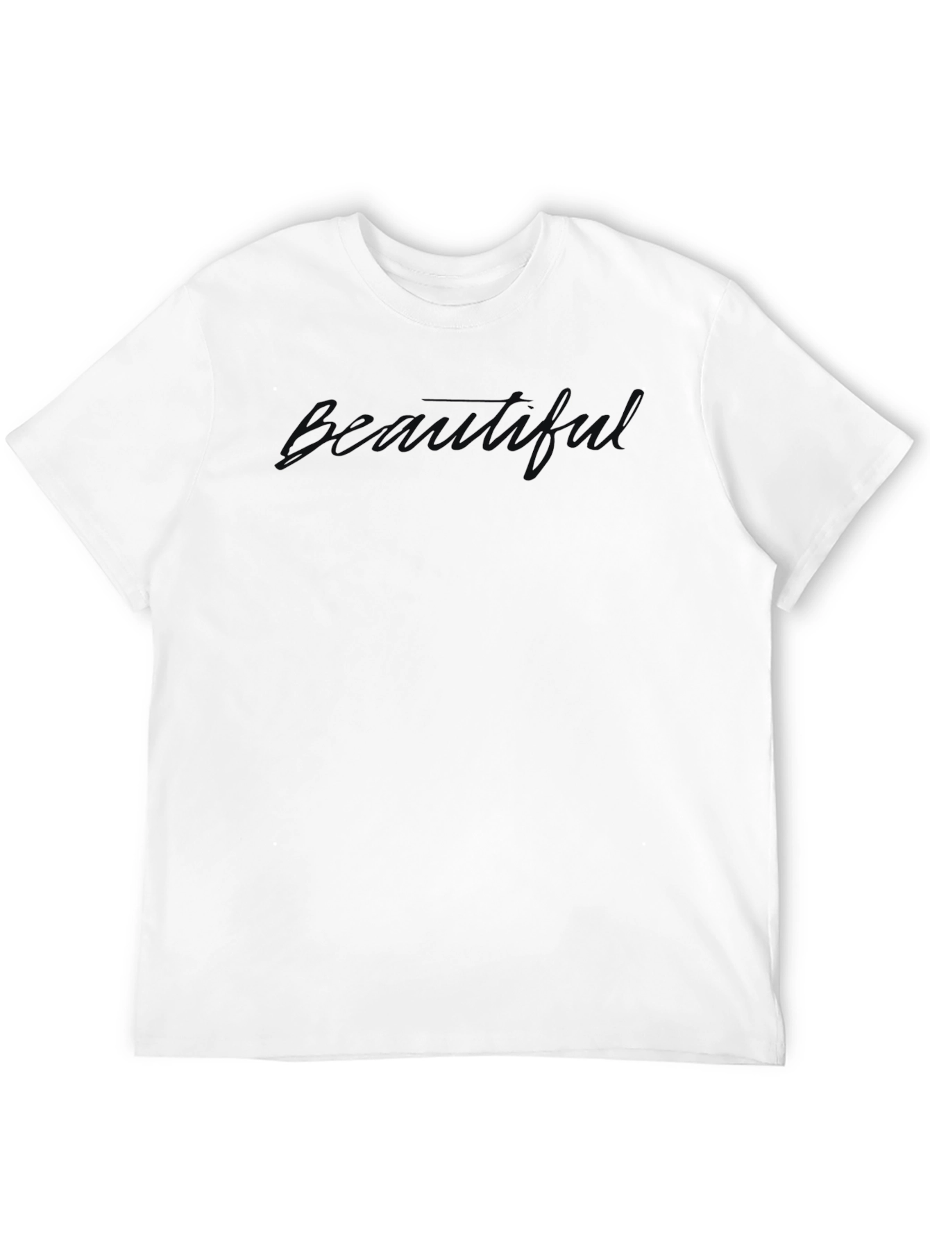Mens Beauty Print Crew Neck T-Shirt