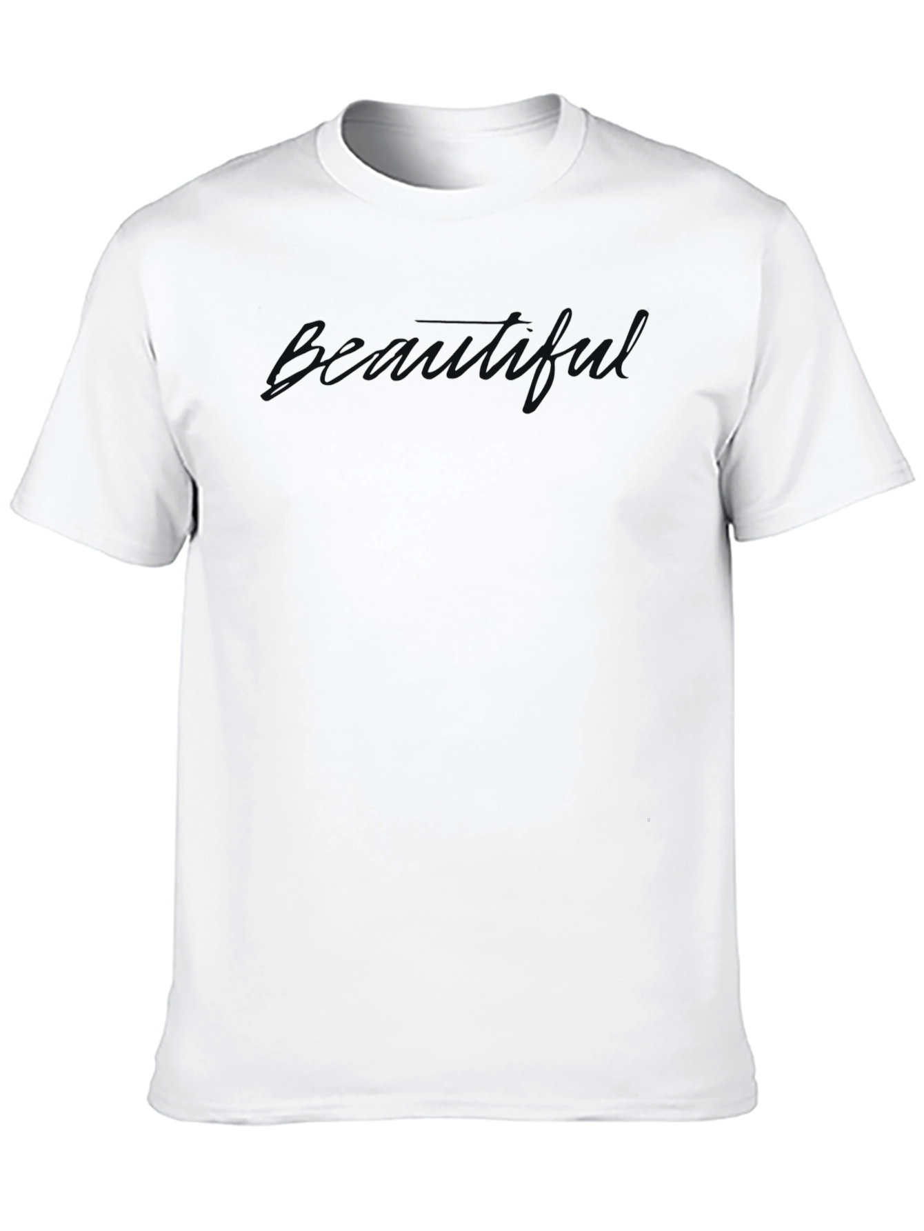 Mens Beauty Print Crew Neck T-Shirt