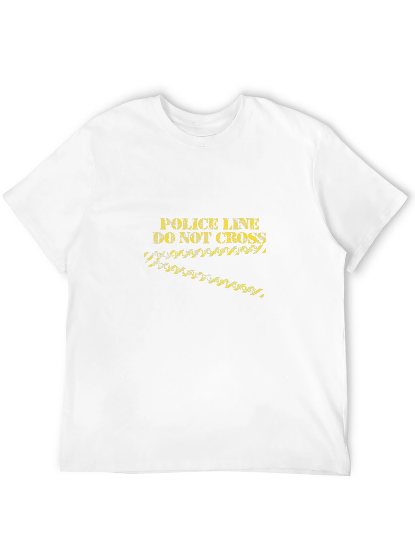 Police Line Do Not Cross Graphic Tee - Black