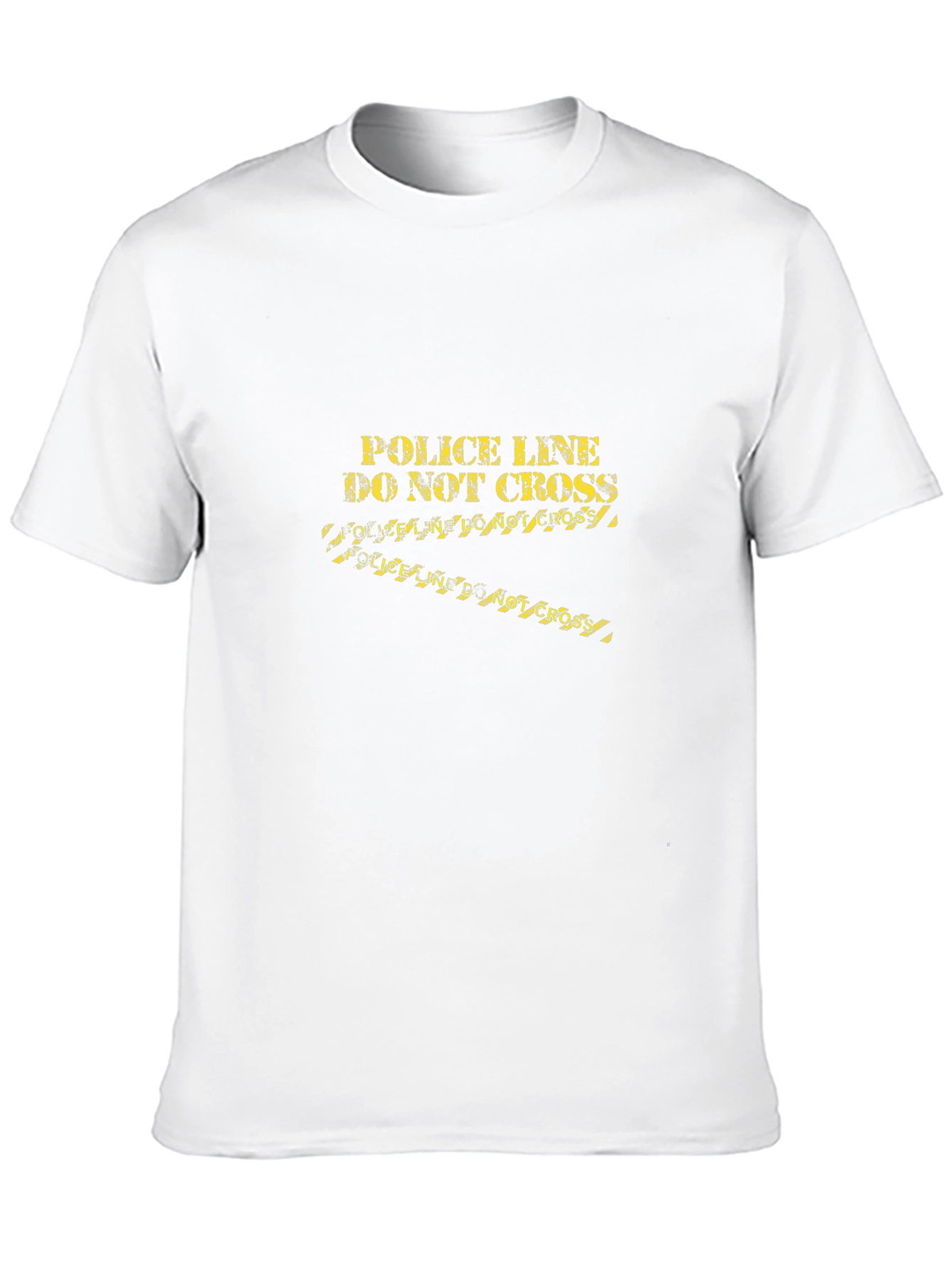 Police Line Do Not Cross Graphic Tee - Black