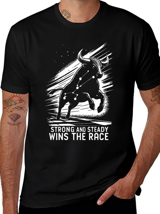 Strong and Steady Bull Graphic Tee