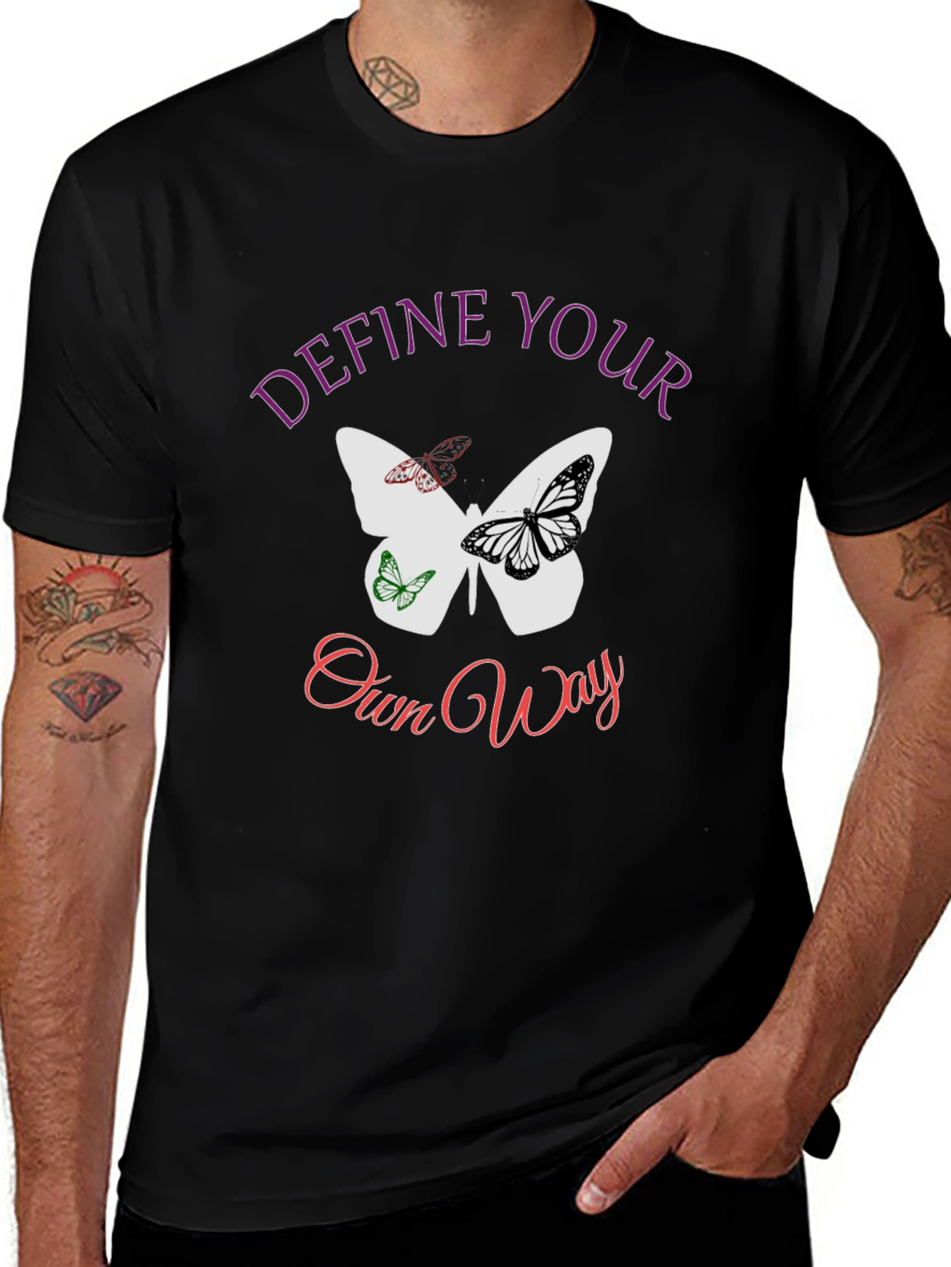 Define Your Own Way Butterfly T-Shirt