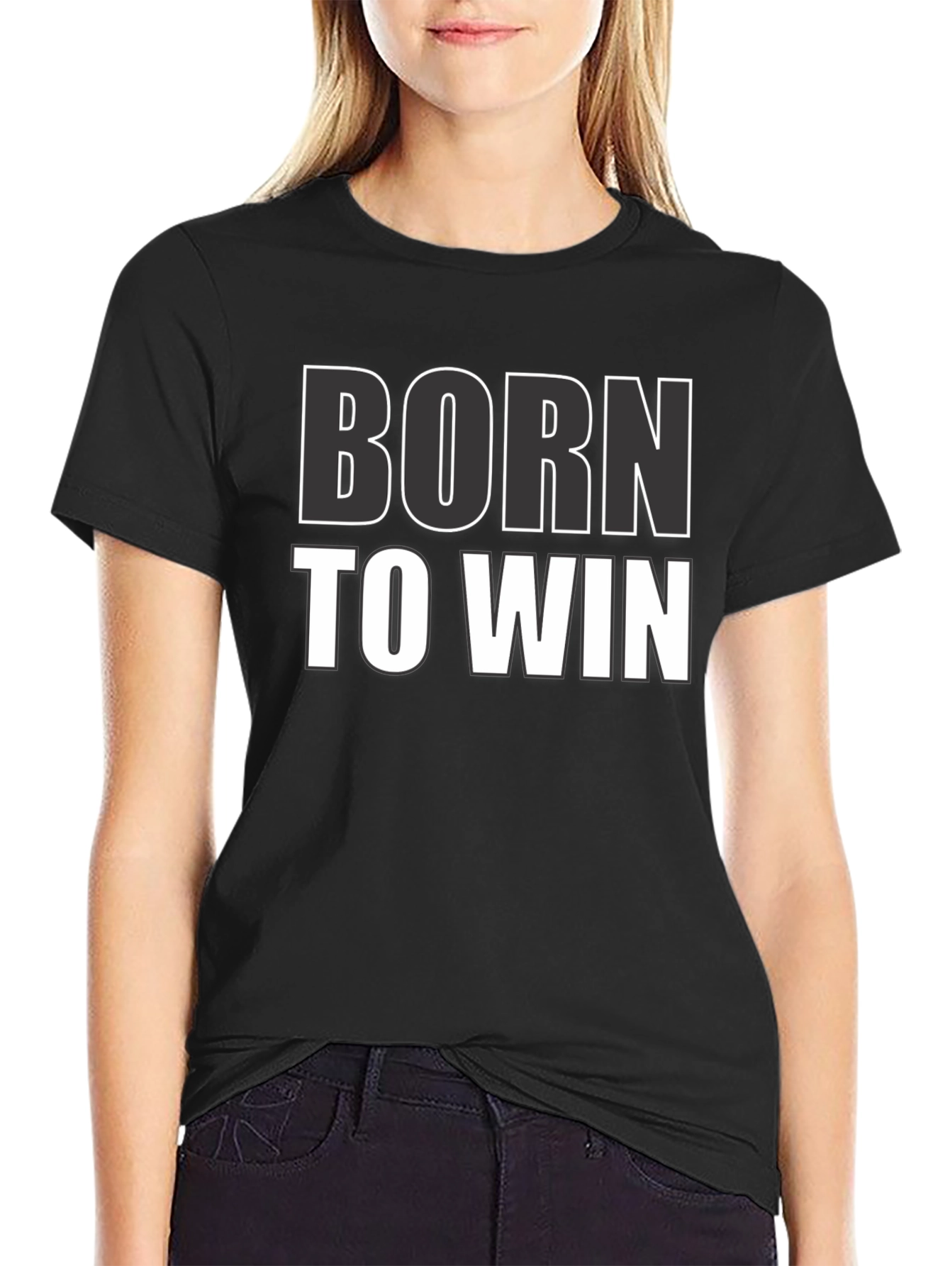 Born to Win Graphic Tee - Motivational Shirt