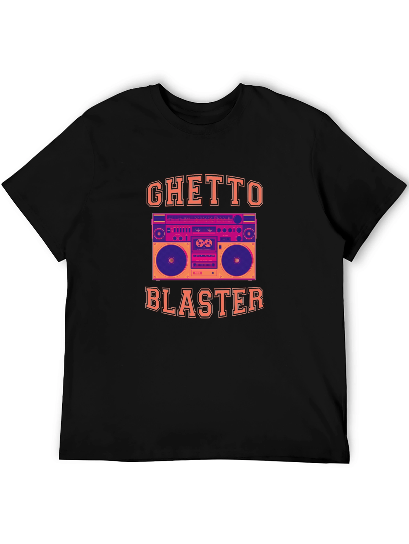 Ghetto Blaster Graphic Tee - Retro Boombox T-Shirt