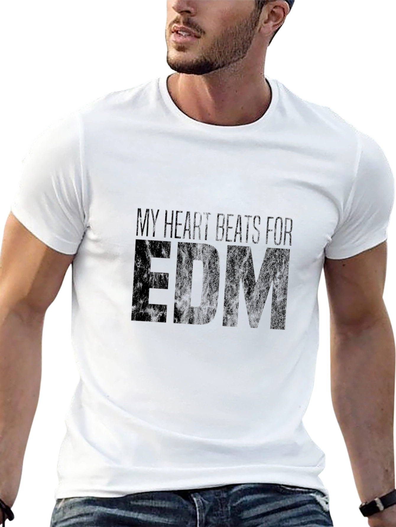 My Heart Beats for EDM Black T-Shirt