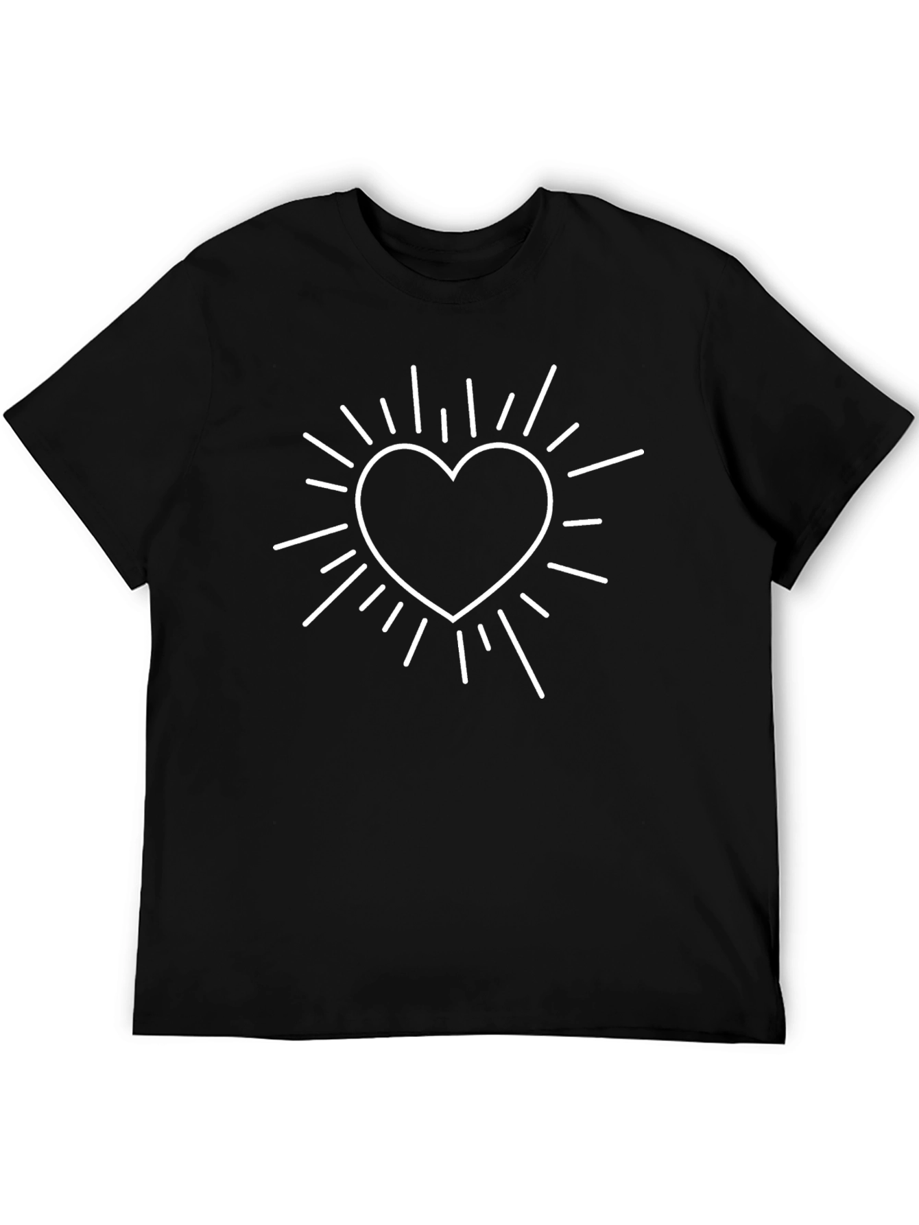 Heart Burst Graphic Tee - Modern Style