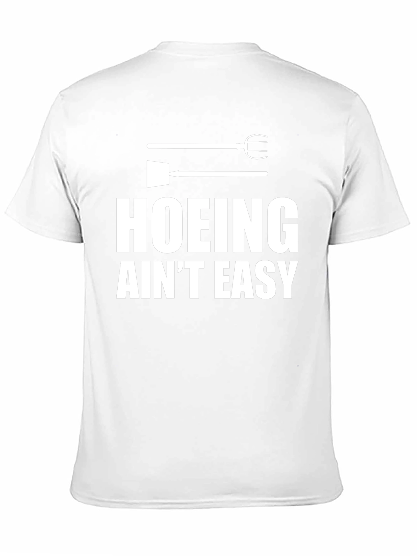 Hoeing Aint Easy Graphic Tee - Mens Black T-Shirt